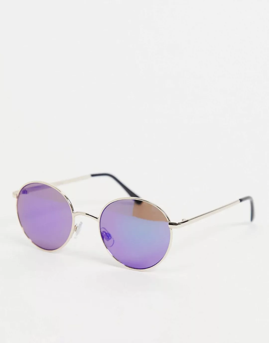 Madein – Sonnenbrille mit runden Gläsern-Blau günstig online kaufen