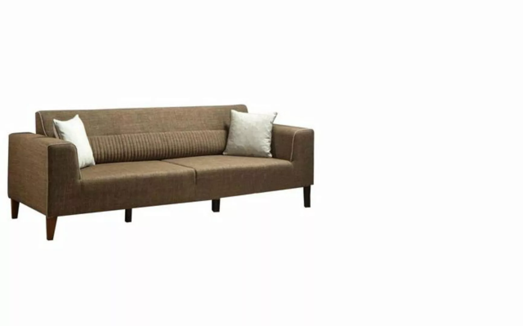 JVmoebel Sofa Braune Sofagarnitur 3+1 Sitz Polster Sofa Polstergarnitur Sof günstig online kaufen