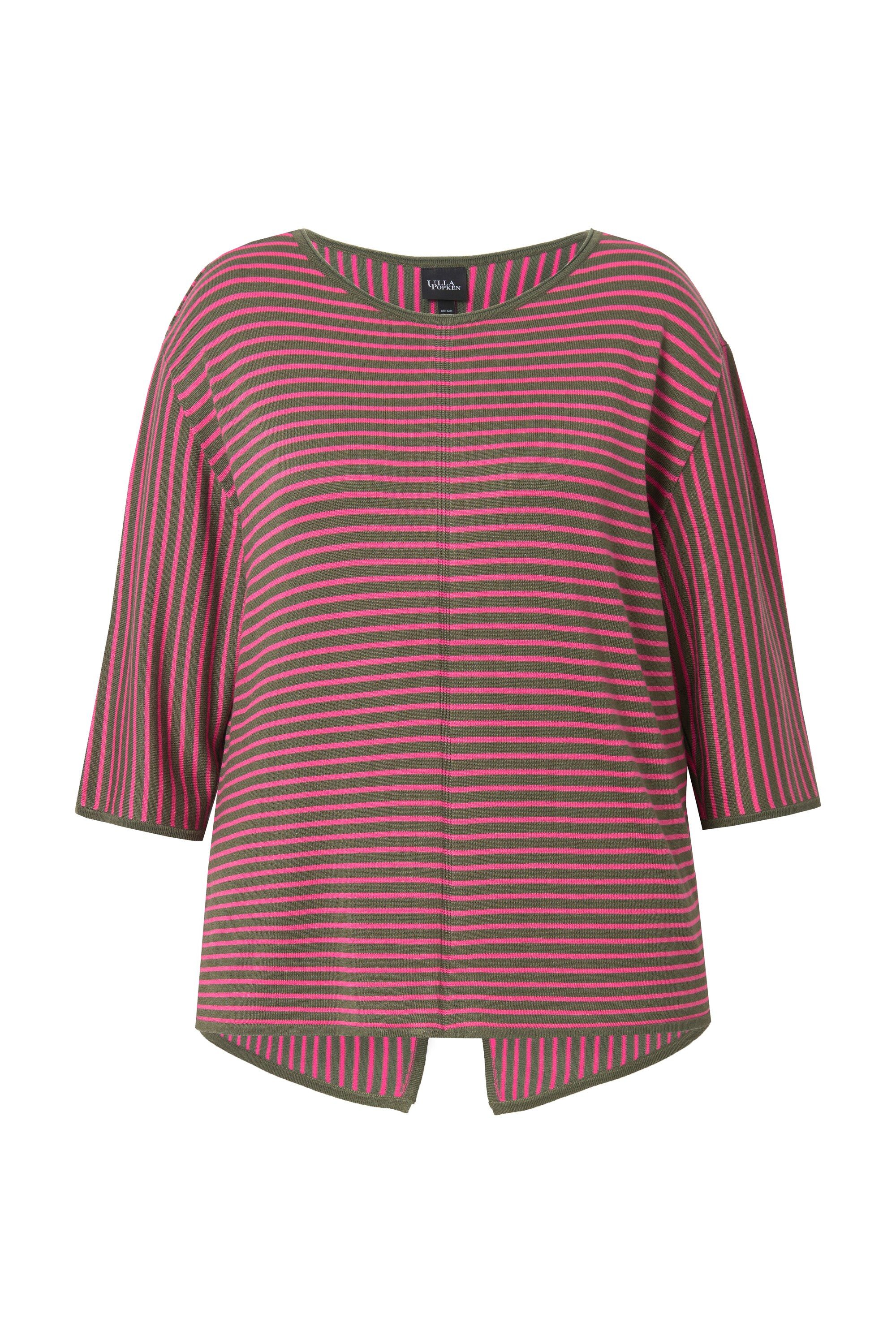 Ulla Popken Strickpullover Pullover Ringel Oversized günstig online kaufen