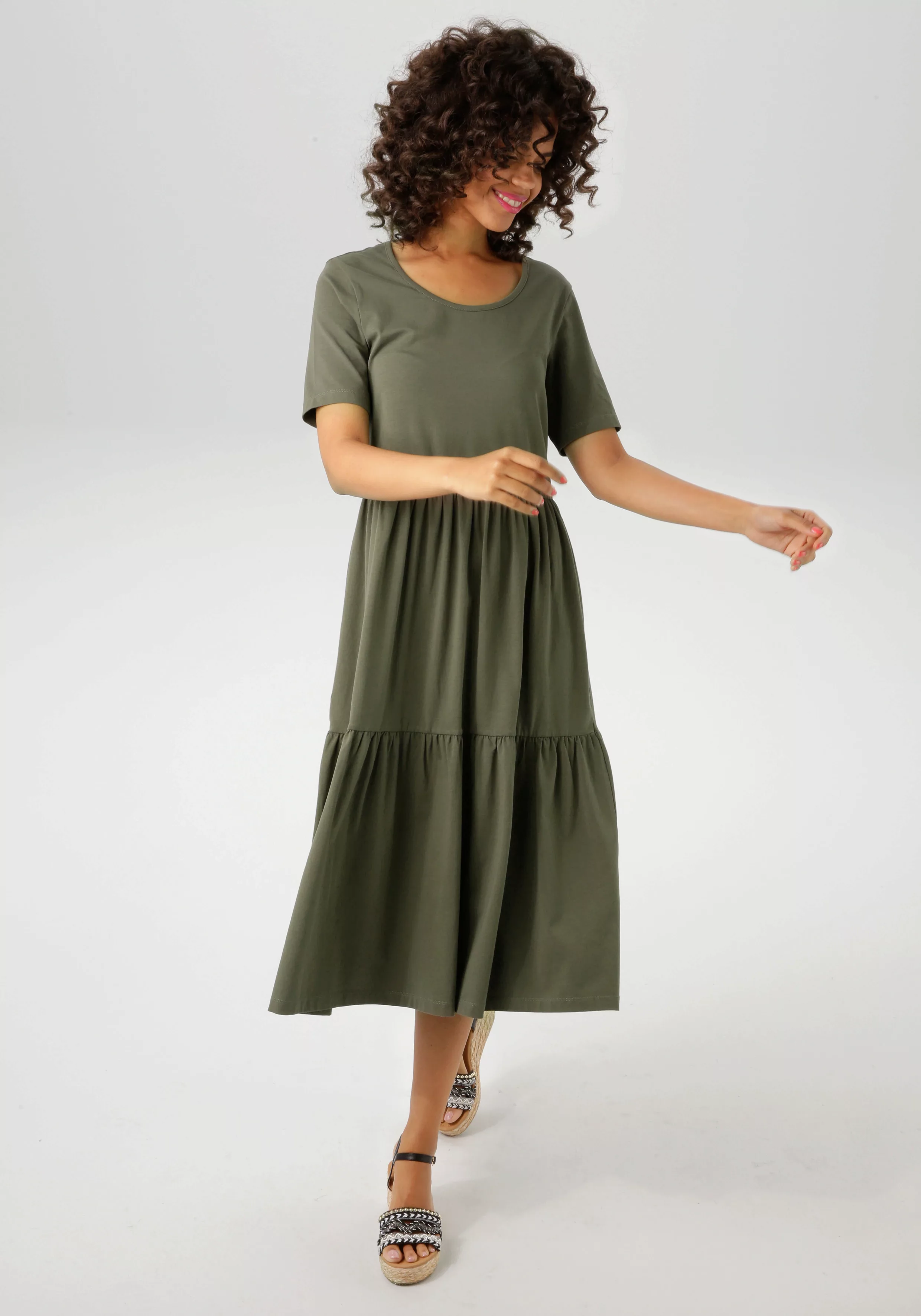 Aniston CASUAL Sommerkleid, in trendiger Farbpalette - NEUE KOLLEKTION günstig online kaufen