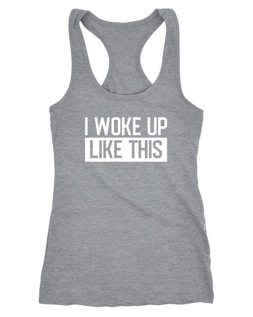 MoonWorks Tanktop Damen Tanktop I woke up like this Fun-Shirt Statement Spr günstig online kaufen