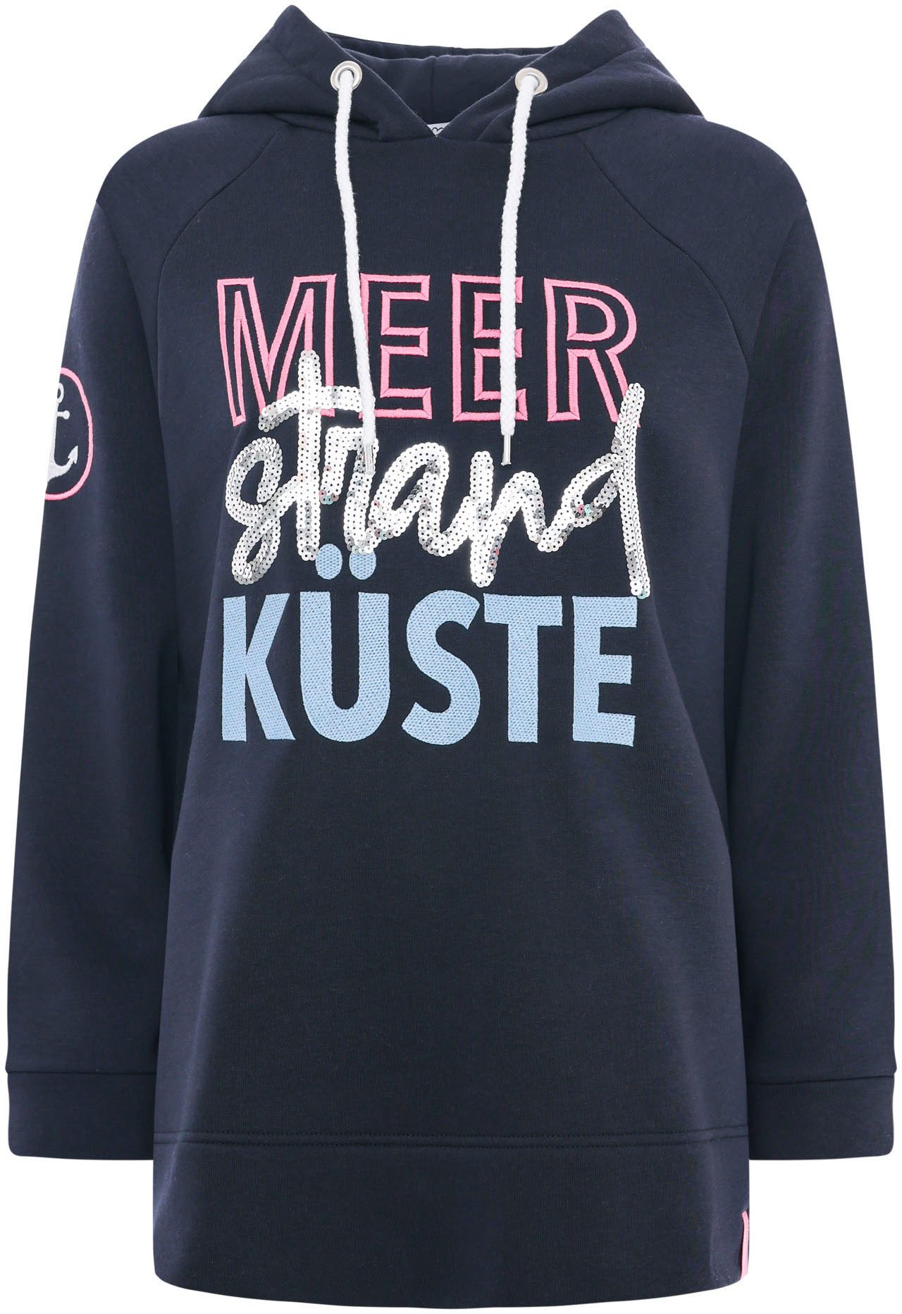 Zwillingsherz Hoodie Meer Strand Küste mit günstig online kaufen