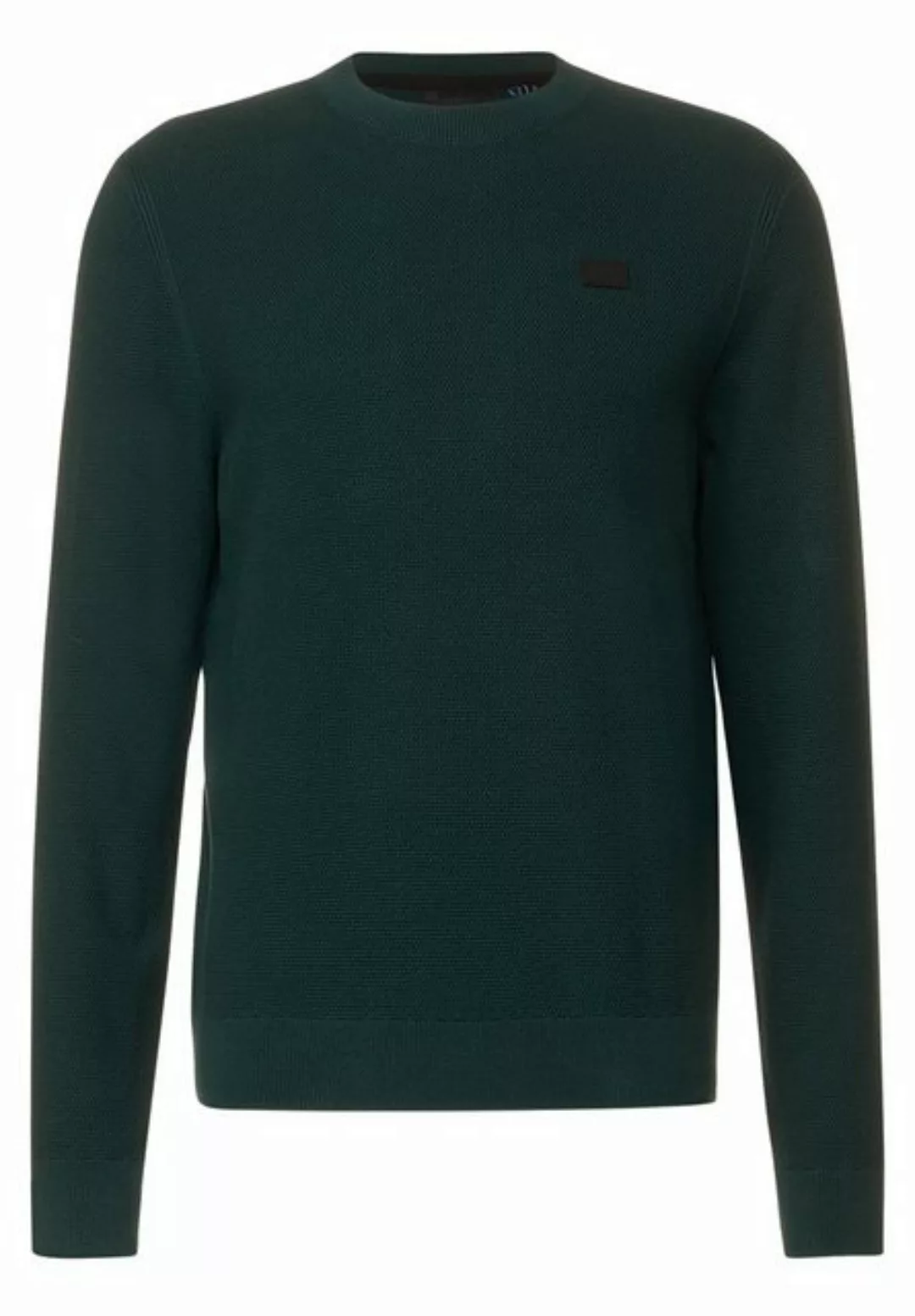 STREET ONE MEN Longpullover im soften Baumwoll-Mix günstig online kaufen