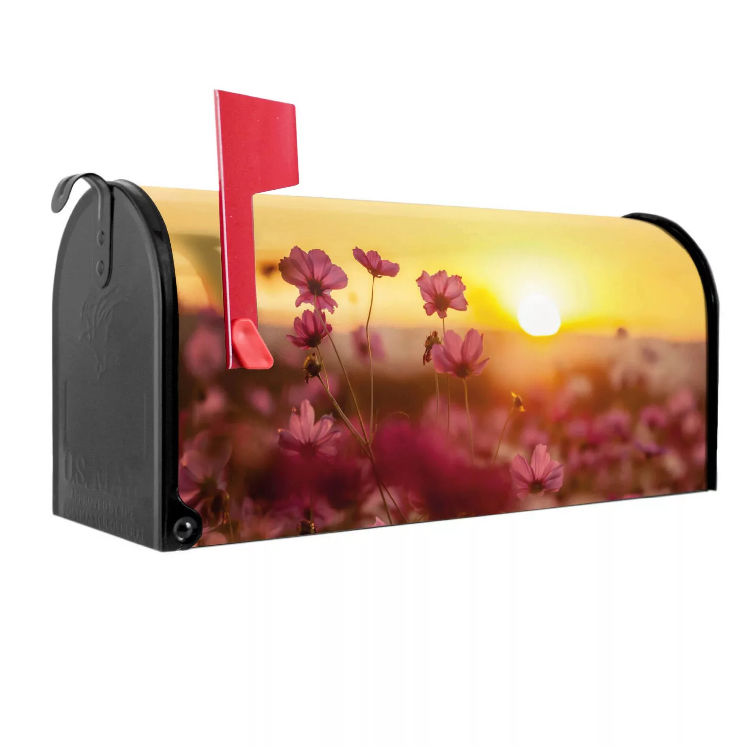 Banjado Amerikanischer Briefkasten Schwarz 48x22x16cm US Mailbox Letterbox günstig online kaufen