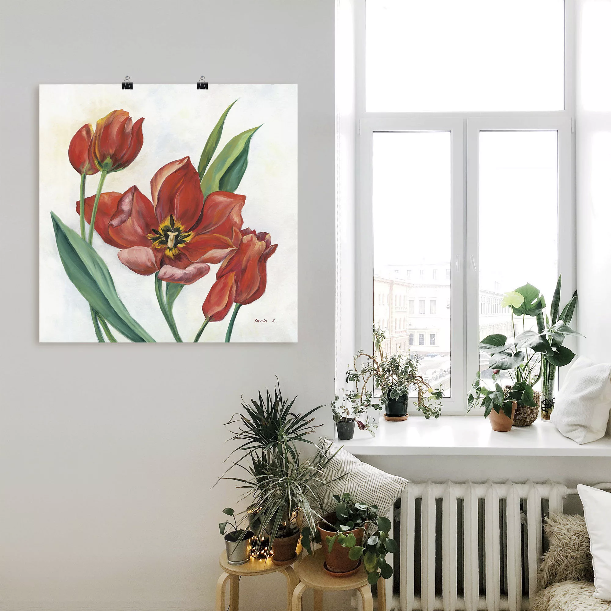 Artland Wandbild »Tulpen I«, Blumenbilder, (1 St.), als Leinwandbild, Poste günstig online kaufen