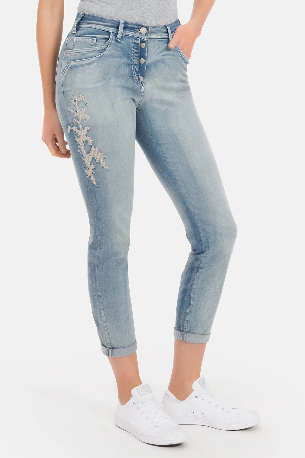 Recover Pants 5-Pocket-Jeans "Jessi", mit Stickereien günstig online kaufen