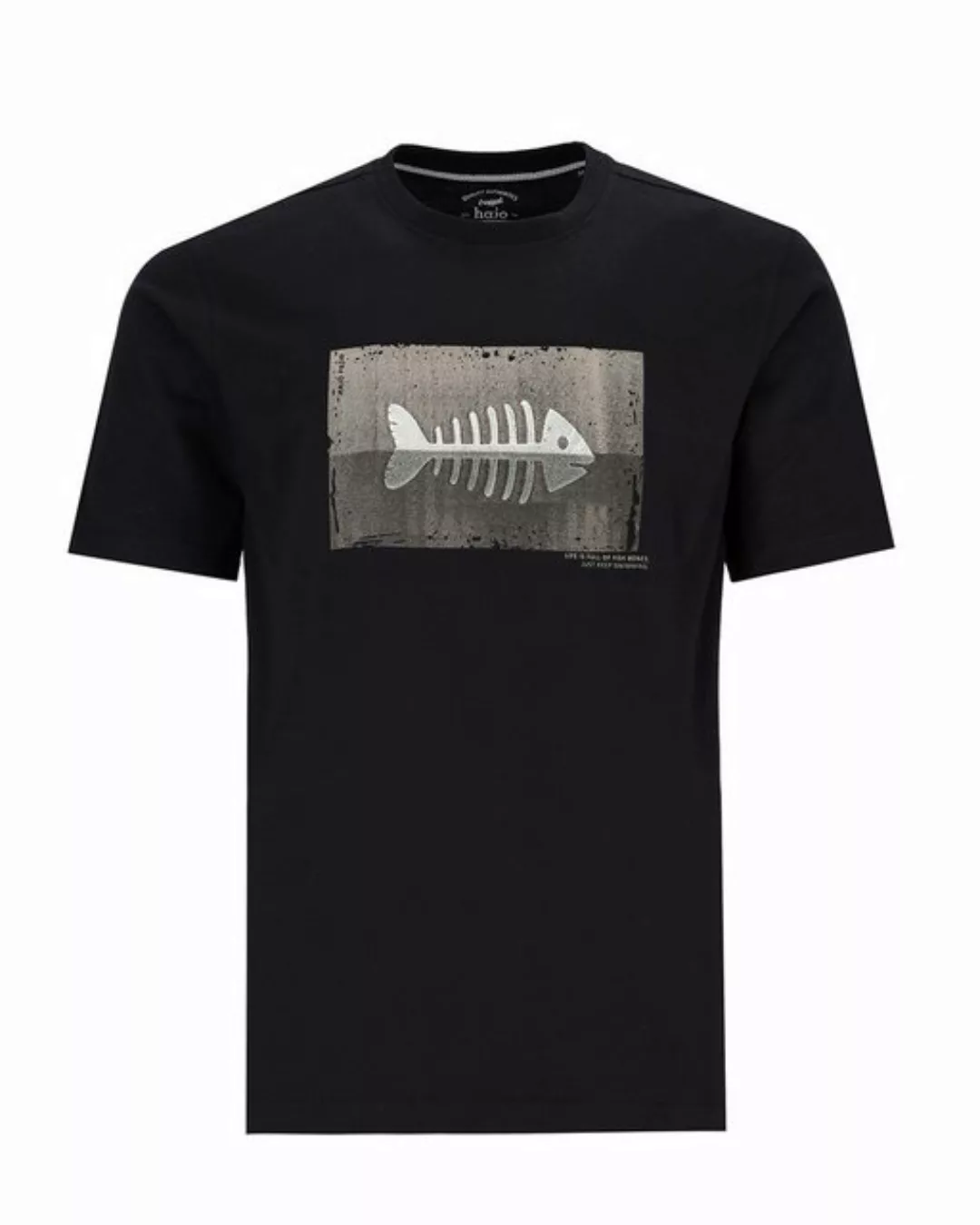 Hajo T-Shirt Rundhals-T-Shirt mit Prägedruck günstig online kaufen