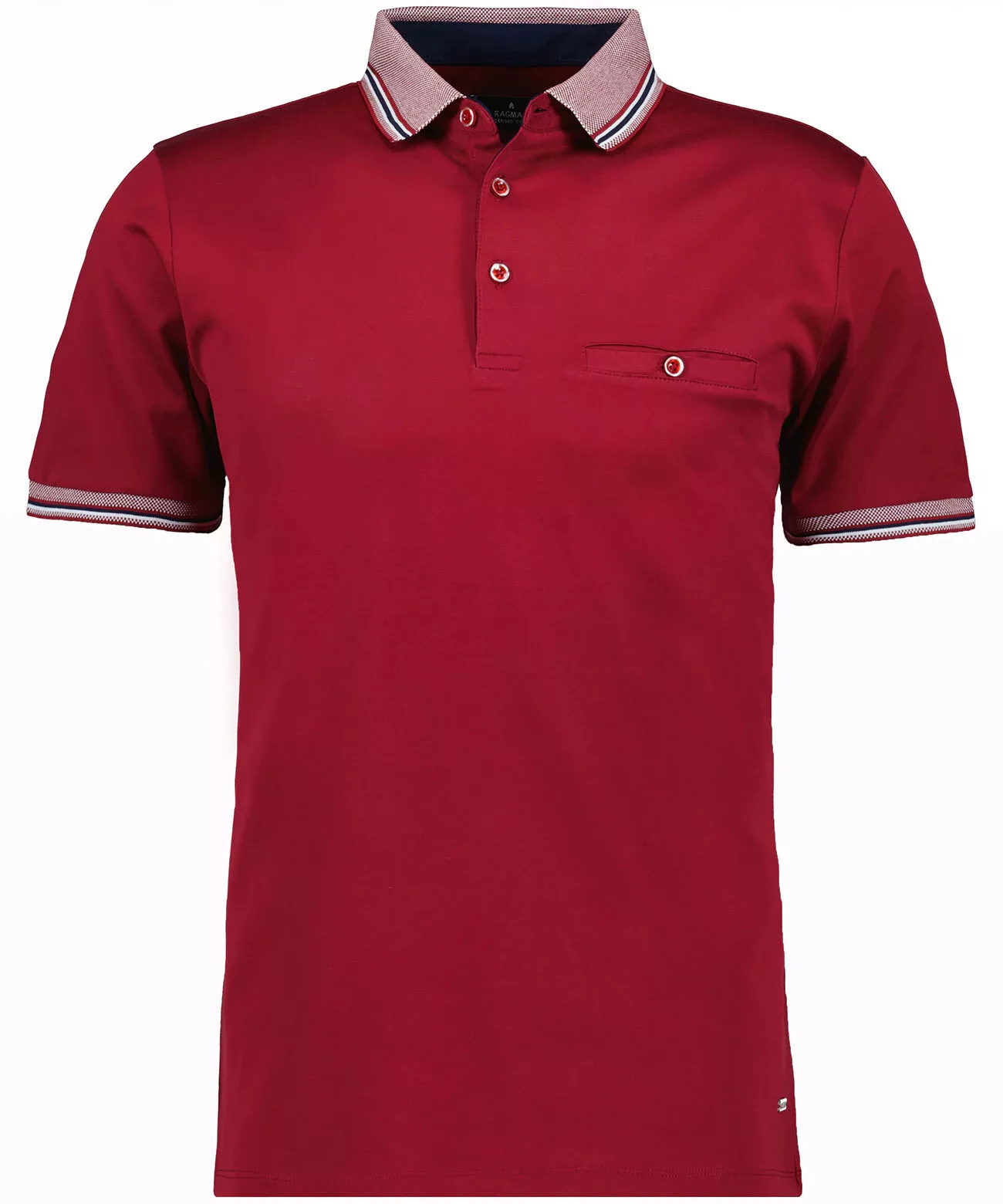 RAGMAN Poloshirt aus mercerisiertem Baumwoll-Jersey günstig online kaufen