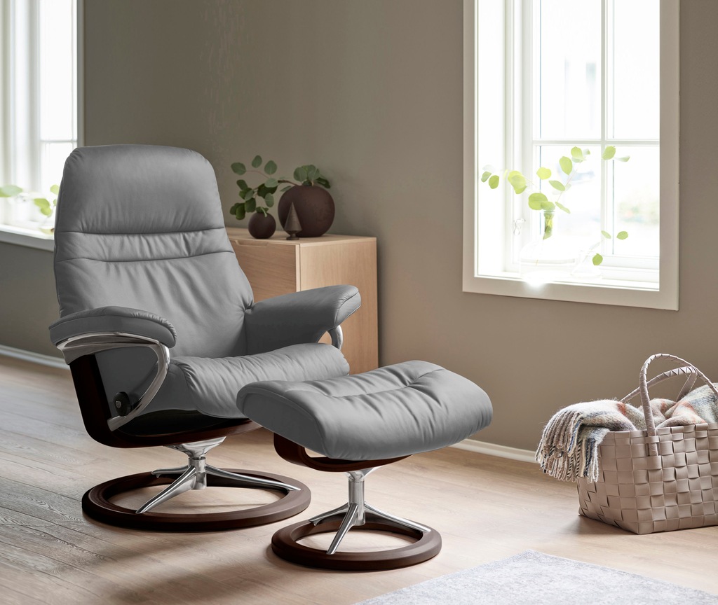 Stressless Relaxsessel "Sunrise", mit Signature Base, Größe S, Gestell Brau günstig online kaufen