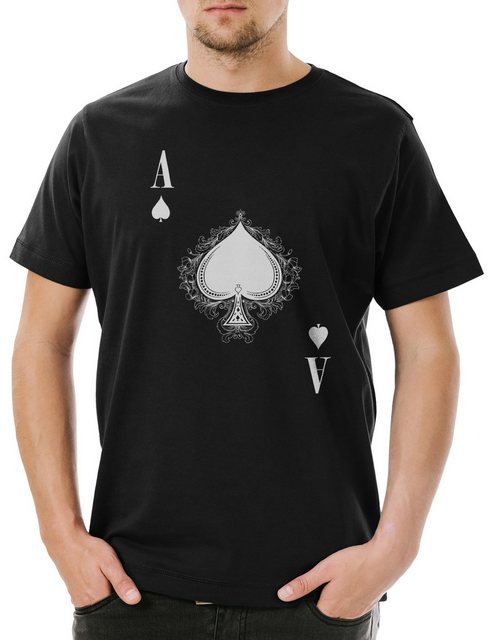 Urban Backwoods Print-Shirt Ace Of Spades IV Herren T-Shirt Spade Ace Poker günstig online kaufen