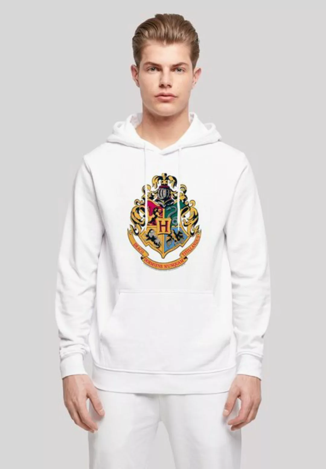 F4NT4STIC Kapuzenpullover Harry Potter Hogwarts Crest Gold Print günstig online kaufen