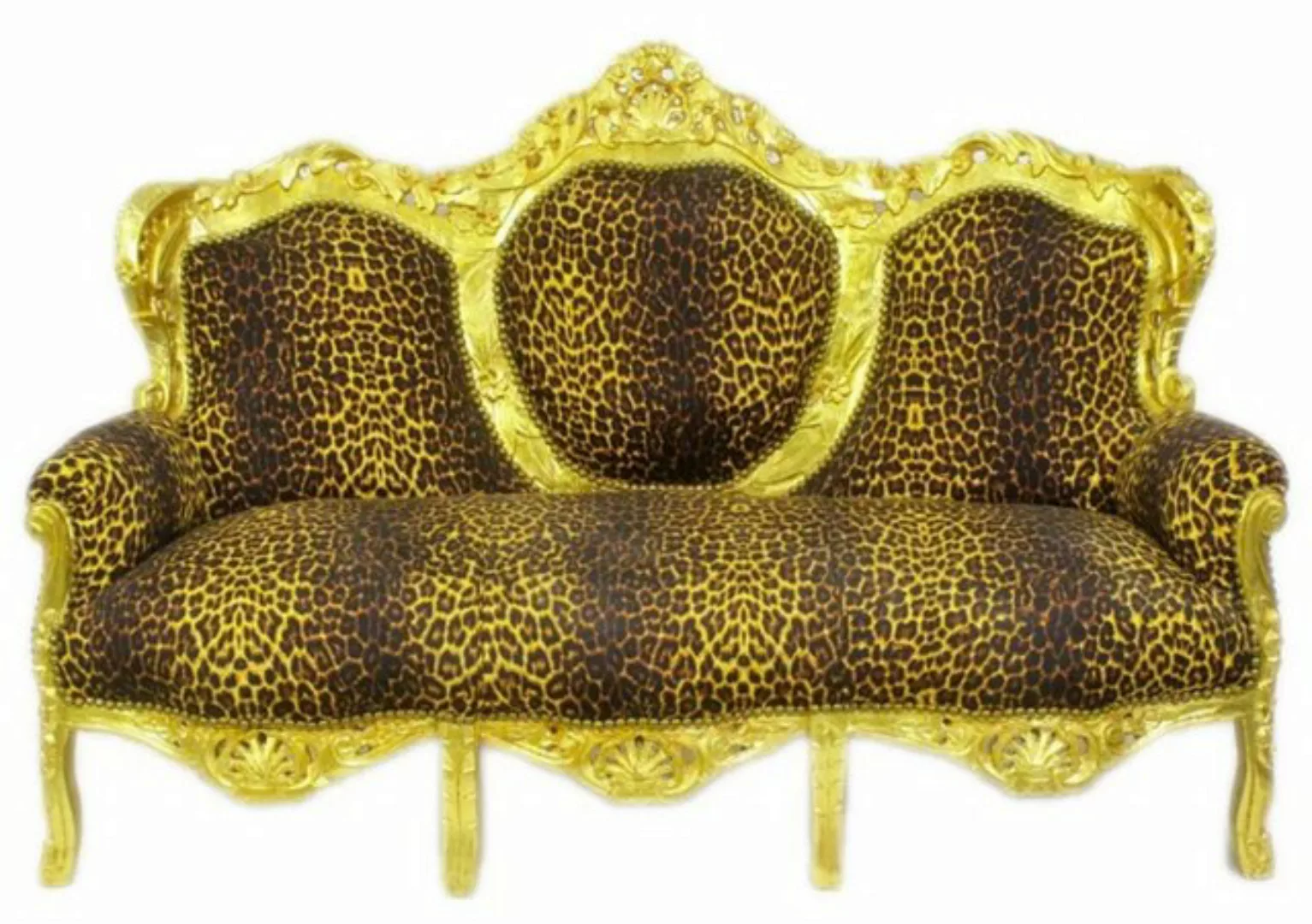 Casa Padrino Loungesofa Barock Lounge Sofa King Leopard / Gold günstig online kaufen