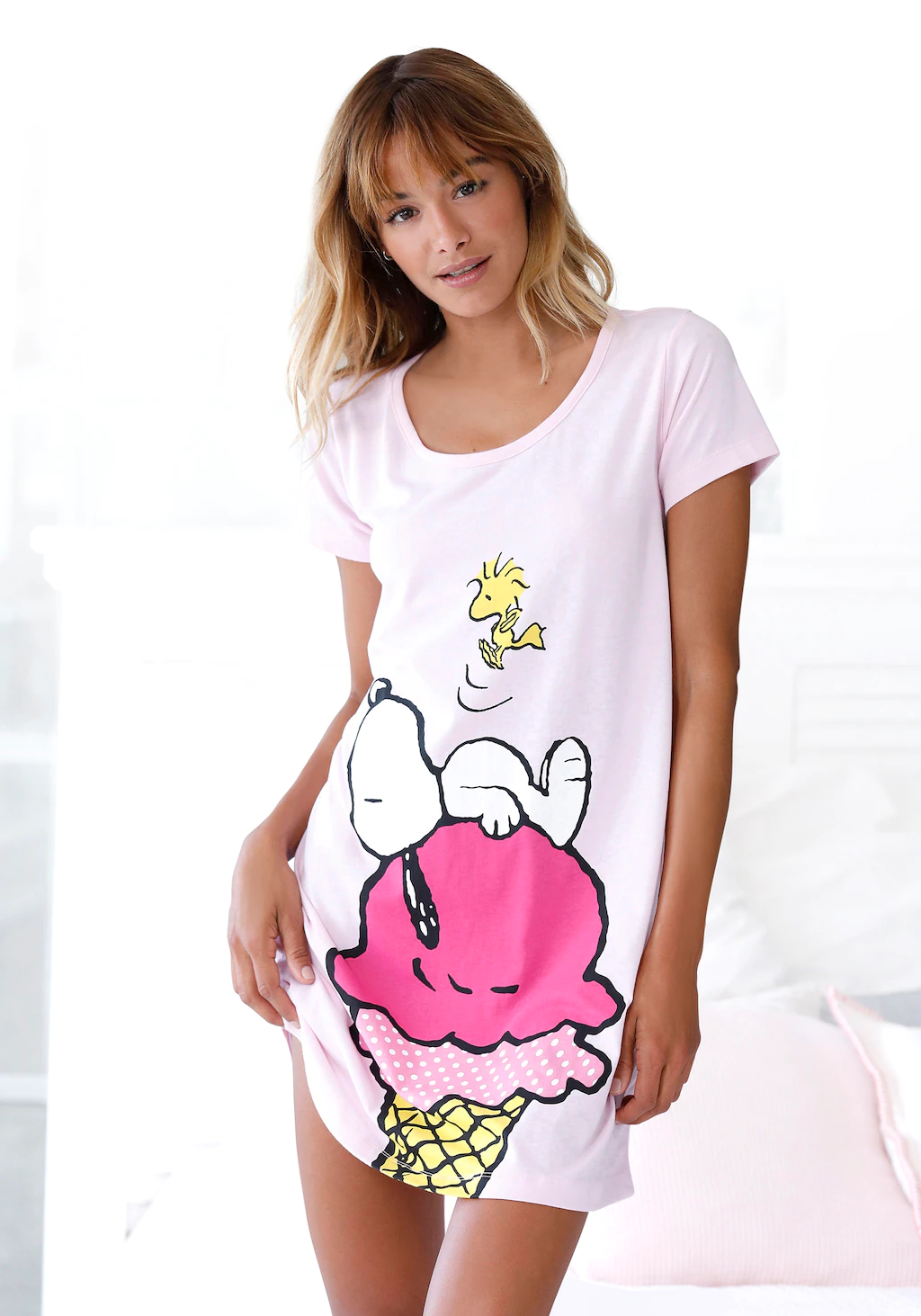 Peanuts Sleepshirt, mit großem Snoopy-Motiv günstig online kaufen