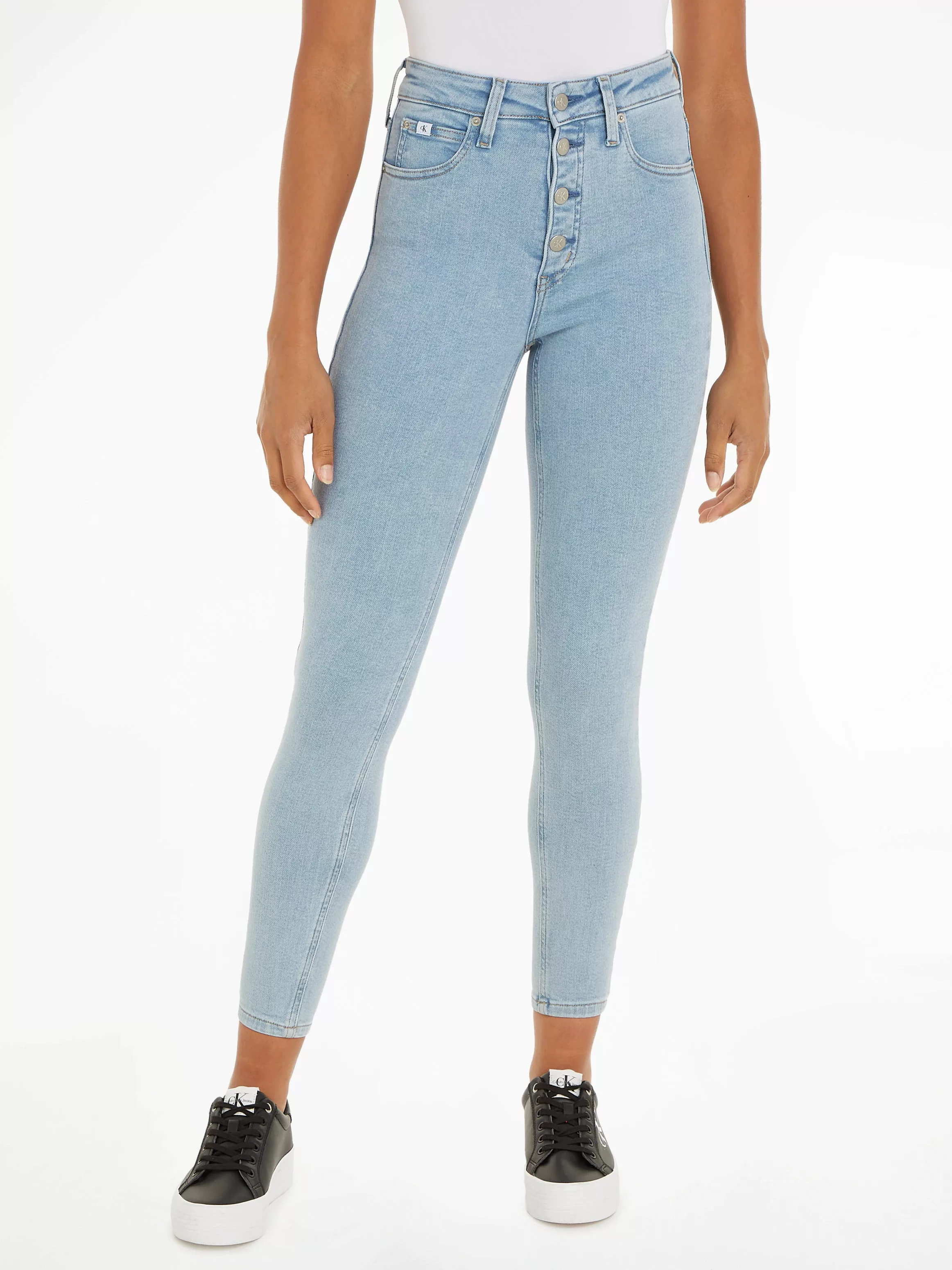 Calvin Klein Jeans Skinny-fit-Jeans "HIGH RISE SUPER SKINNY ANKLE", in klas günstig online kaufen