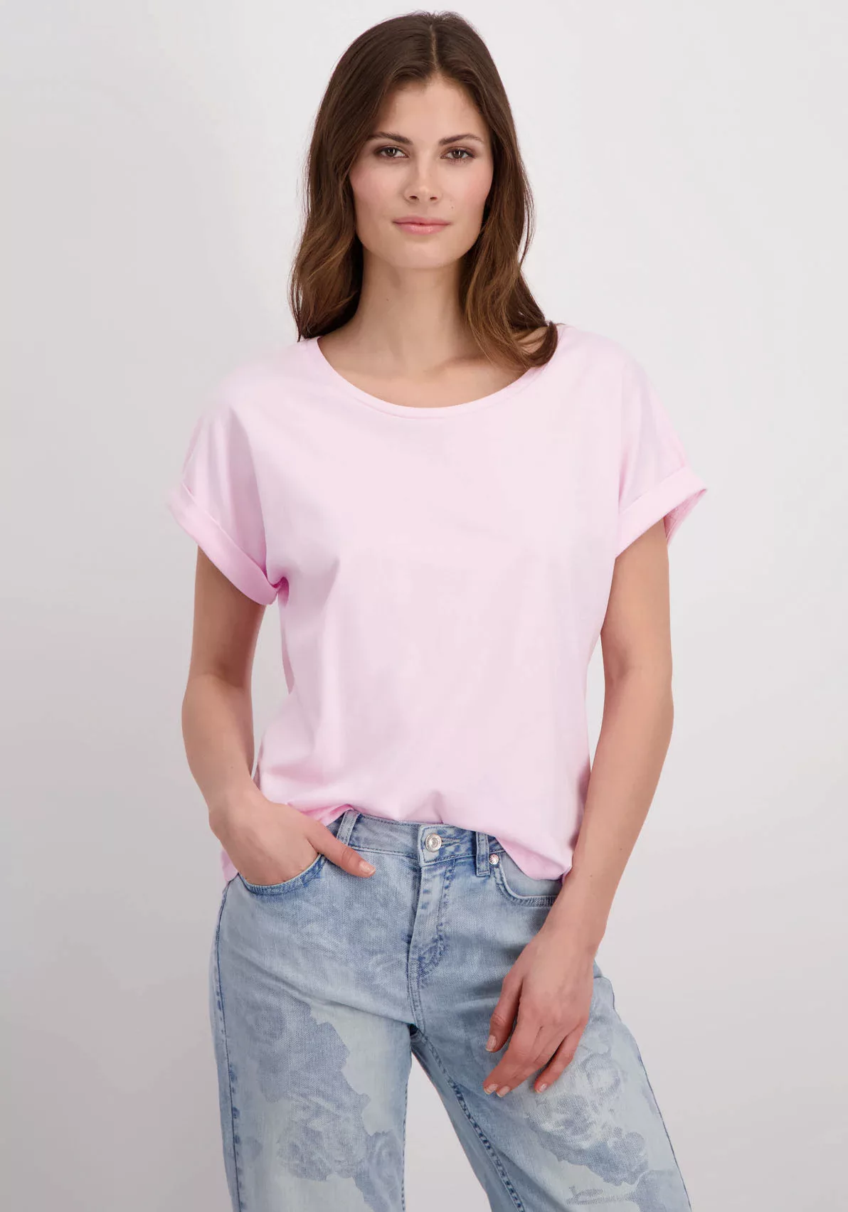 Monari Rundhalsshirt in angesagter Trendfarbe günstig online kaufen