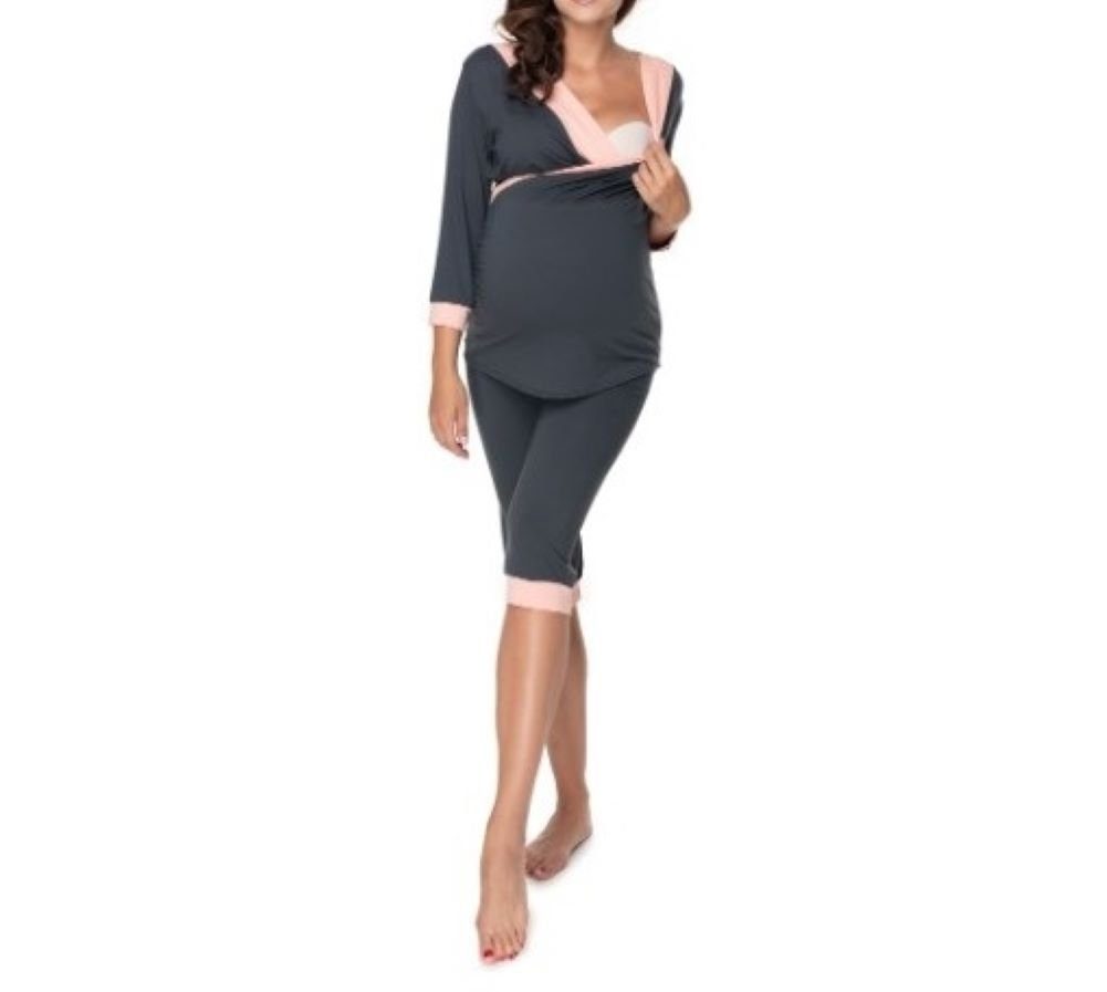 PeeKaBoo Umstandspyjama Stillkleidung Schlafanzug Stillmode Umstandsmode günstig online kaufen