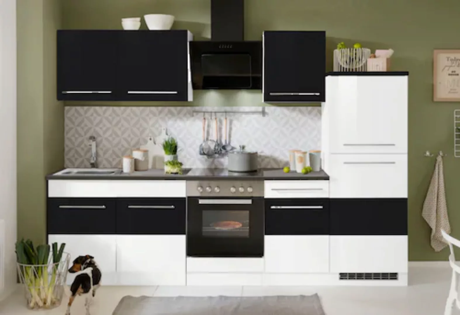 HELD MÖBEL Küchenzeile "Trient", ohne E-Geräte, Breite 270 cm günstig online kaufen