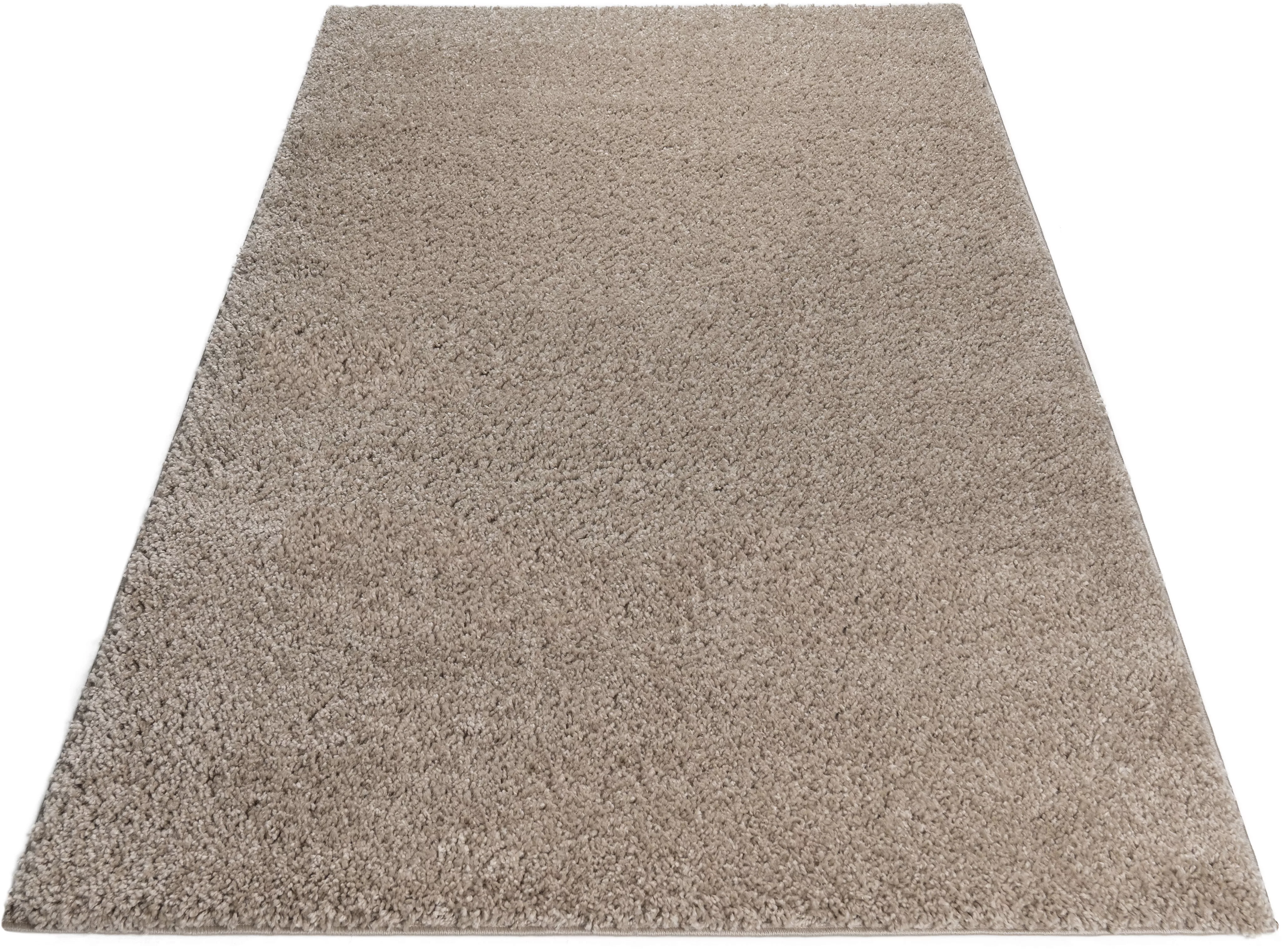 Bruno Banani Hochflor-Teppich »Shaggy Soft«, rechteckig, 30 mm Höhe, gewebt günstig online kaufen