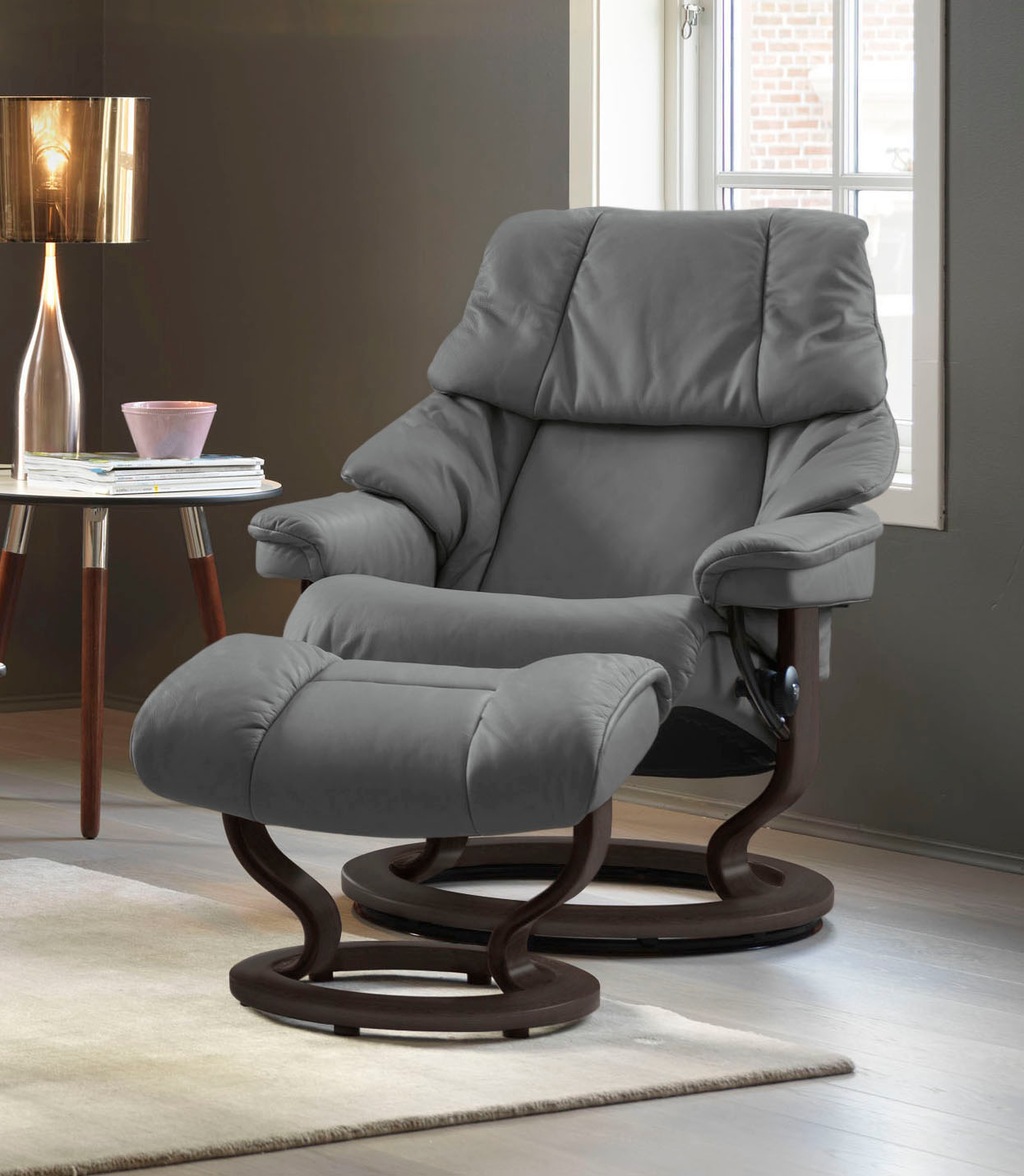 Stressless Fußhocker "Reno", mit Classic Base, Gestell Wenge günstig online kaufen