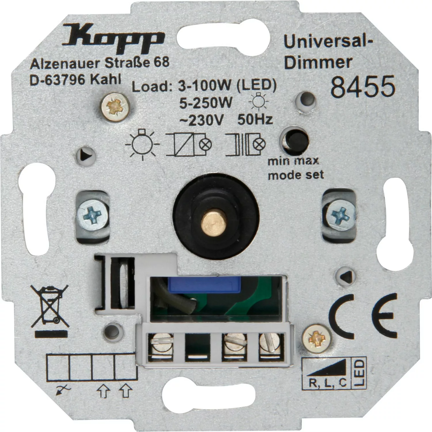 Kopp Universal Druck-Wechsel-Dimmer Sockel mit Nebenstelle günstig online kaufen