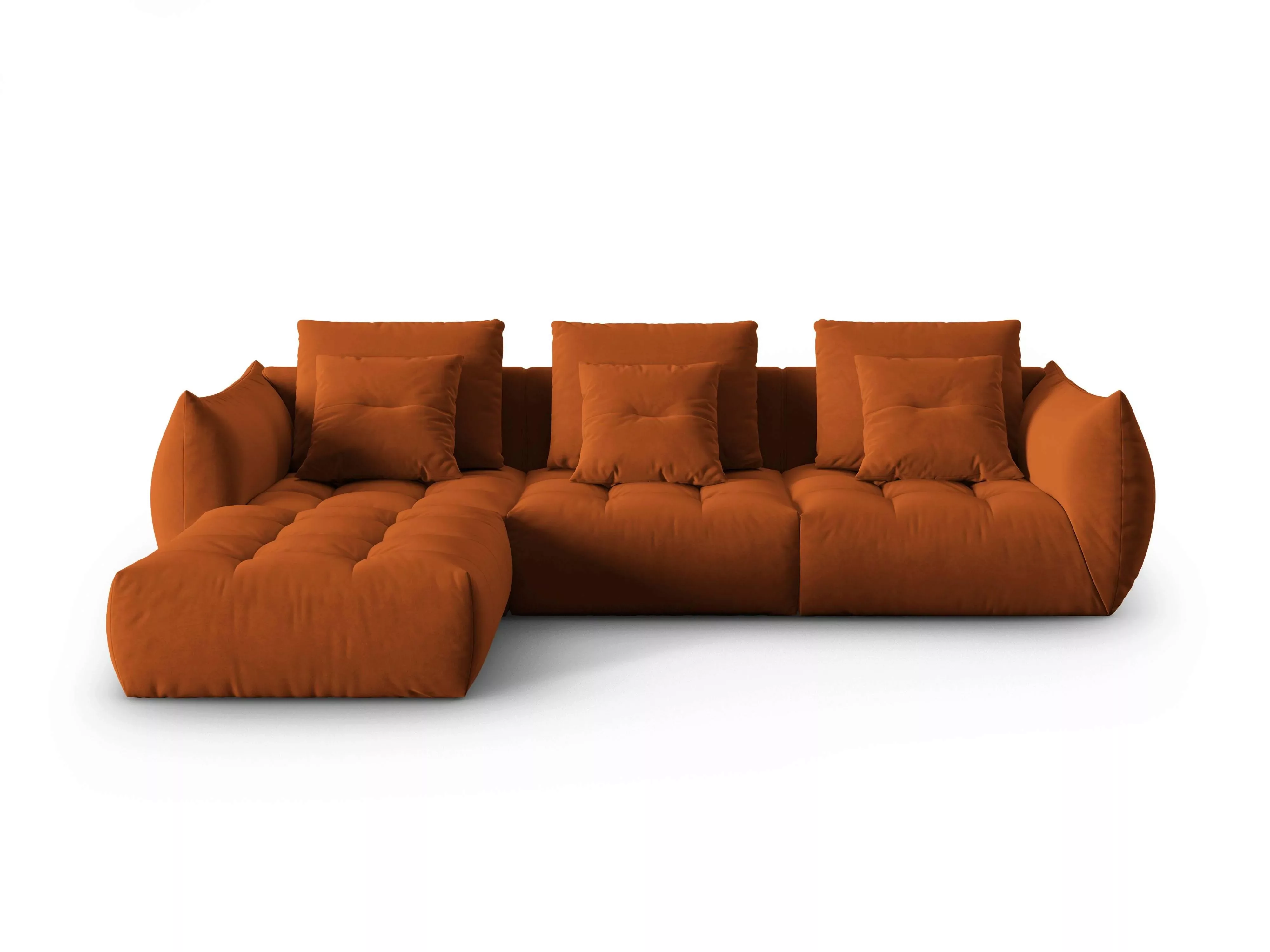 Micadoni | Ecksofa Bloom 4-Sitzer Samt günstig online kaufen