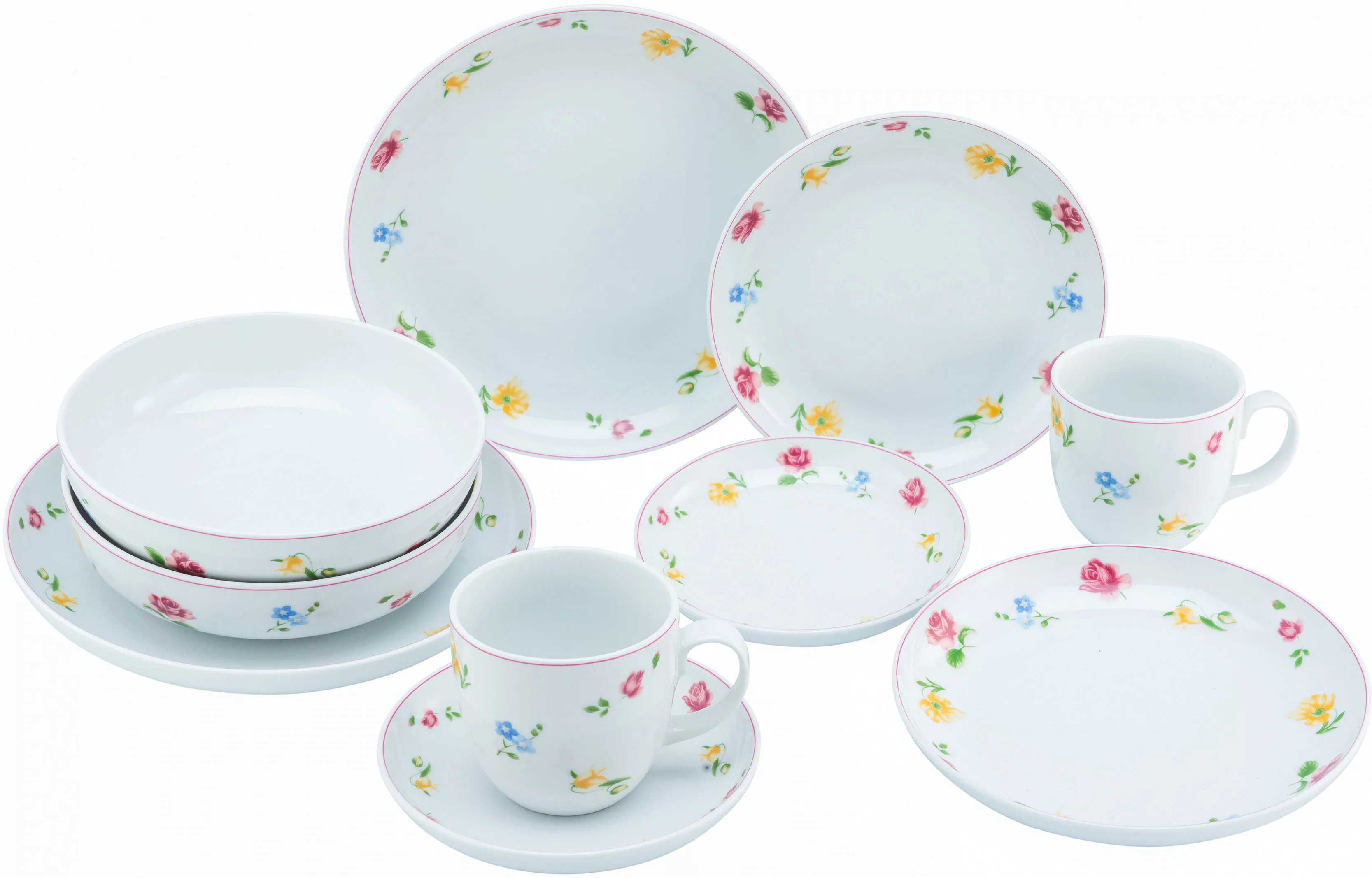 CreaTable Kombiservice Allround - SUMMERTIME bunt Porzellan 10 tlg. günstig online kaufen