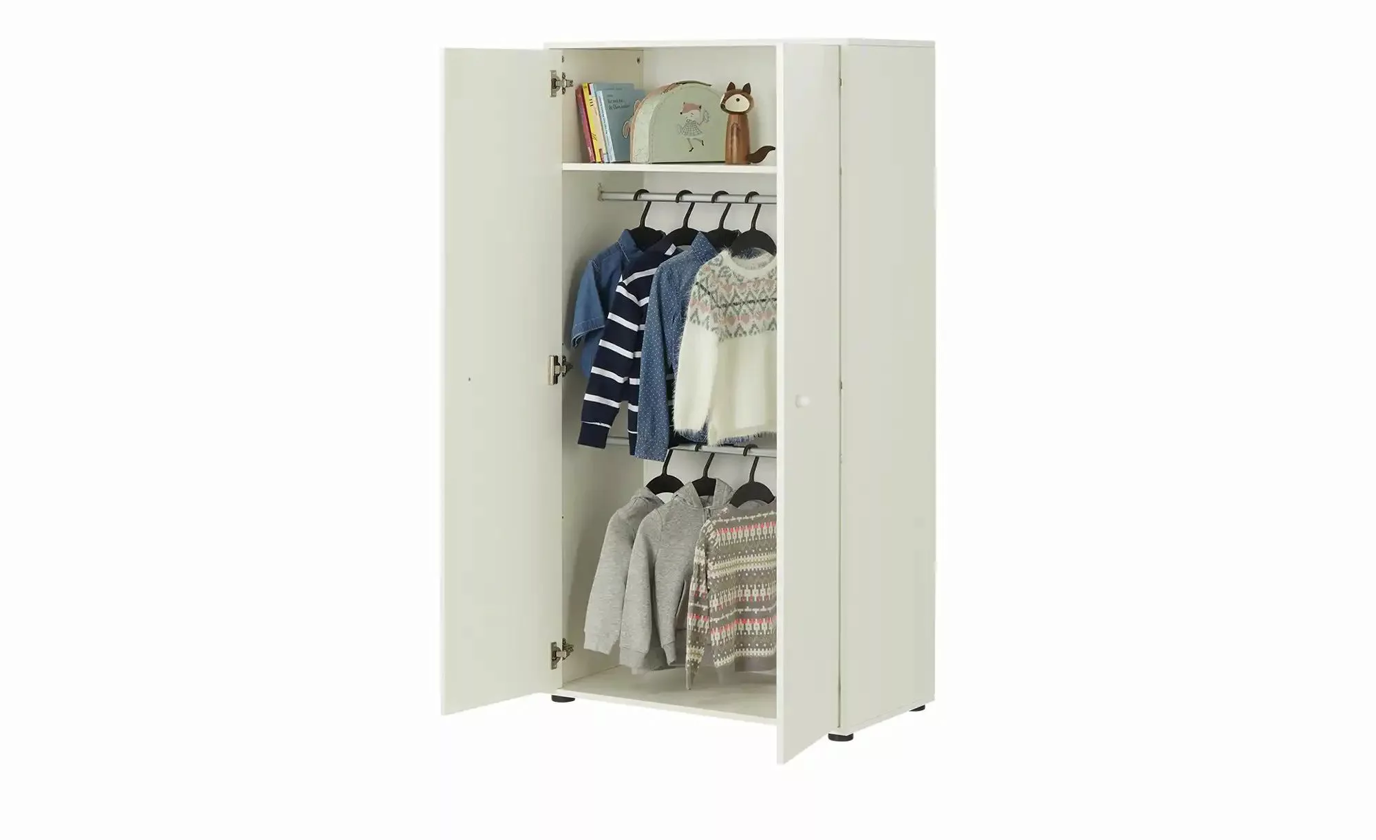 Kleiderschrank   Mola ¦ weiß ¦ Maße (cm): B: 80 H: 152 T: 42 Baby > Babymöb günstig online kaufen