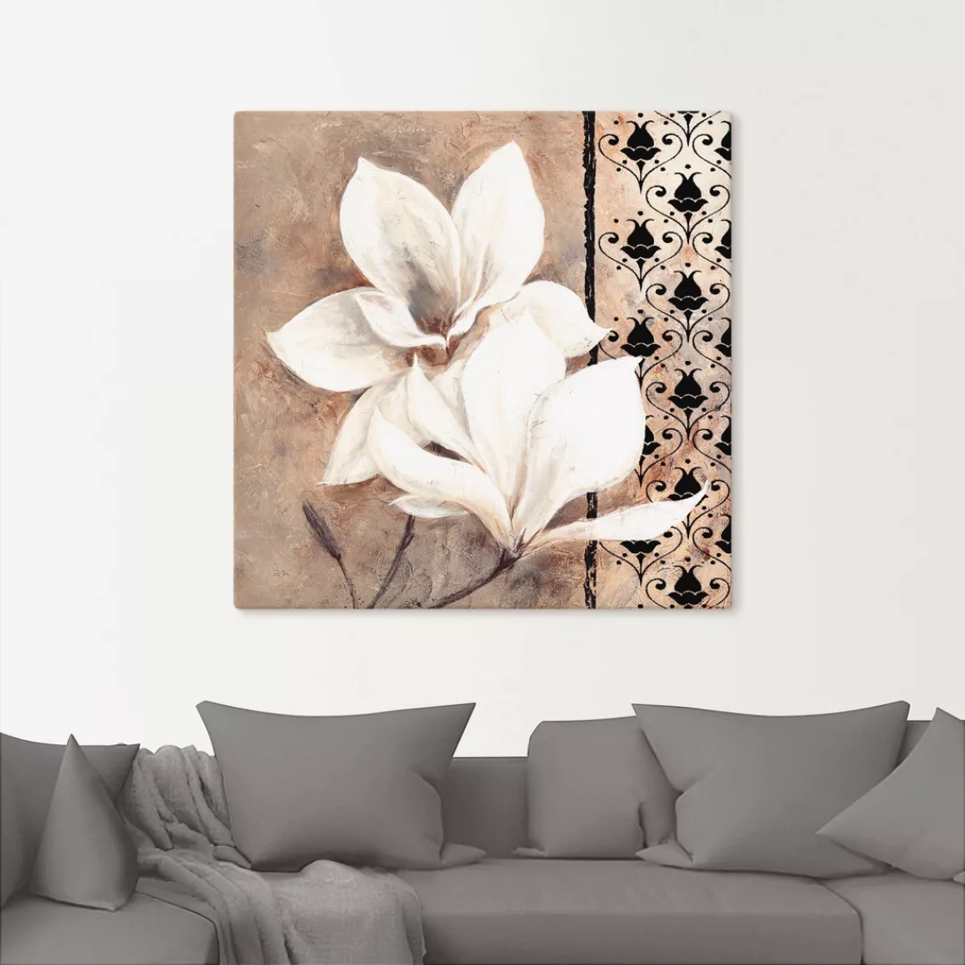 Artland Wandbild "Klassische Magnolien", Blumenbilder, (1 St.), als Leinwan günstig online kaufen