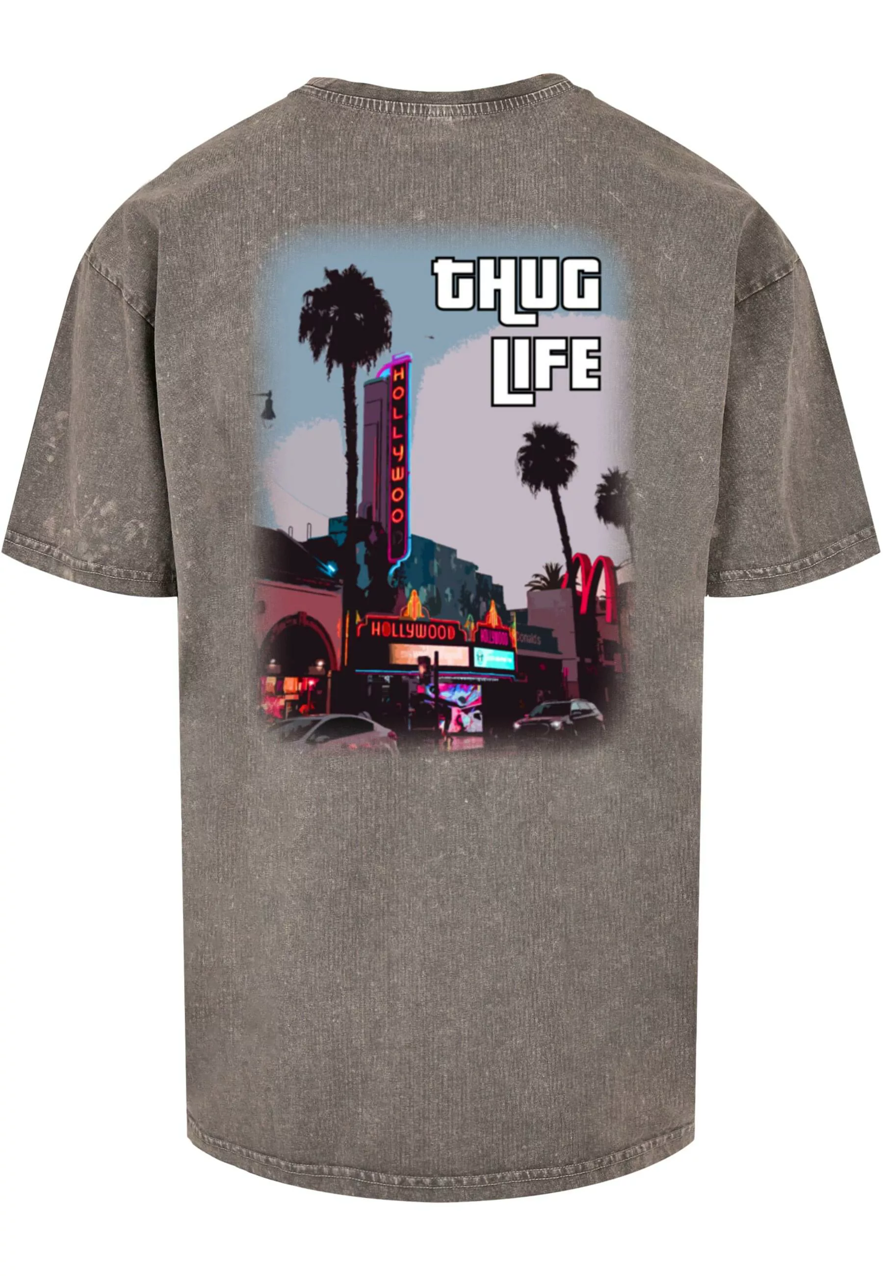 Merchcode T-Shirt "Merchcode Herren Grand Thug Life Acid Washed Heavy Overs günstig online kaufen