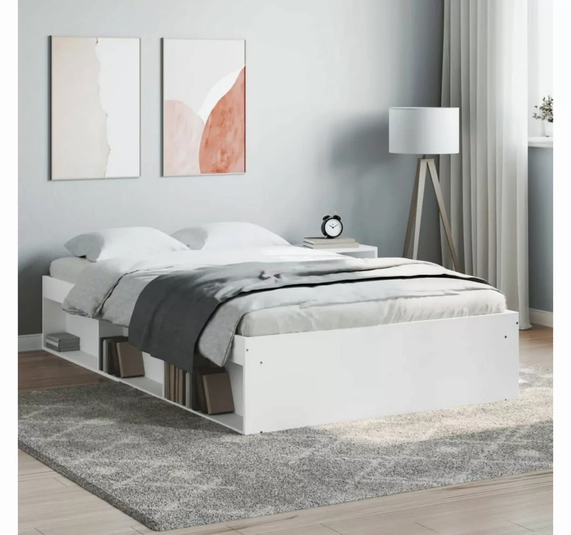 furnicato Bett Bettgestell Weiß 120x190 cm günstig online kaufen