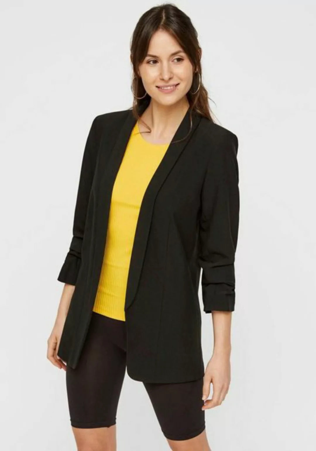 pieces Blusenblazer PCBOSELLA 3/4 BLAZER NOOS mit Faltendetail am Ärmel günstig online kaufen