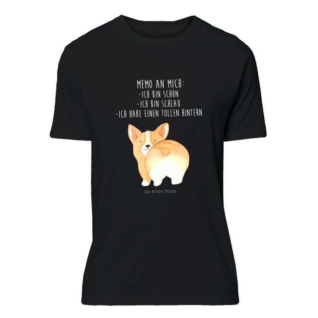 Mr. & Mrs. Panda T-Shirt Corgie Po - Schwarz - Geschenk, Party, Hundespruch günstig online kaufen