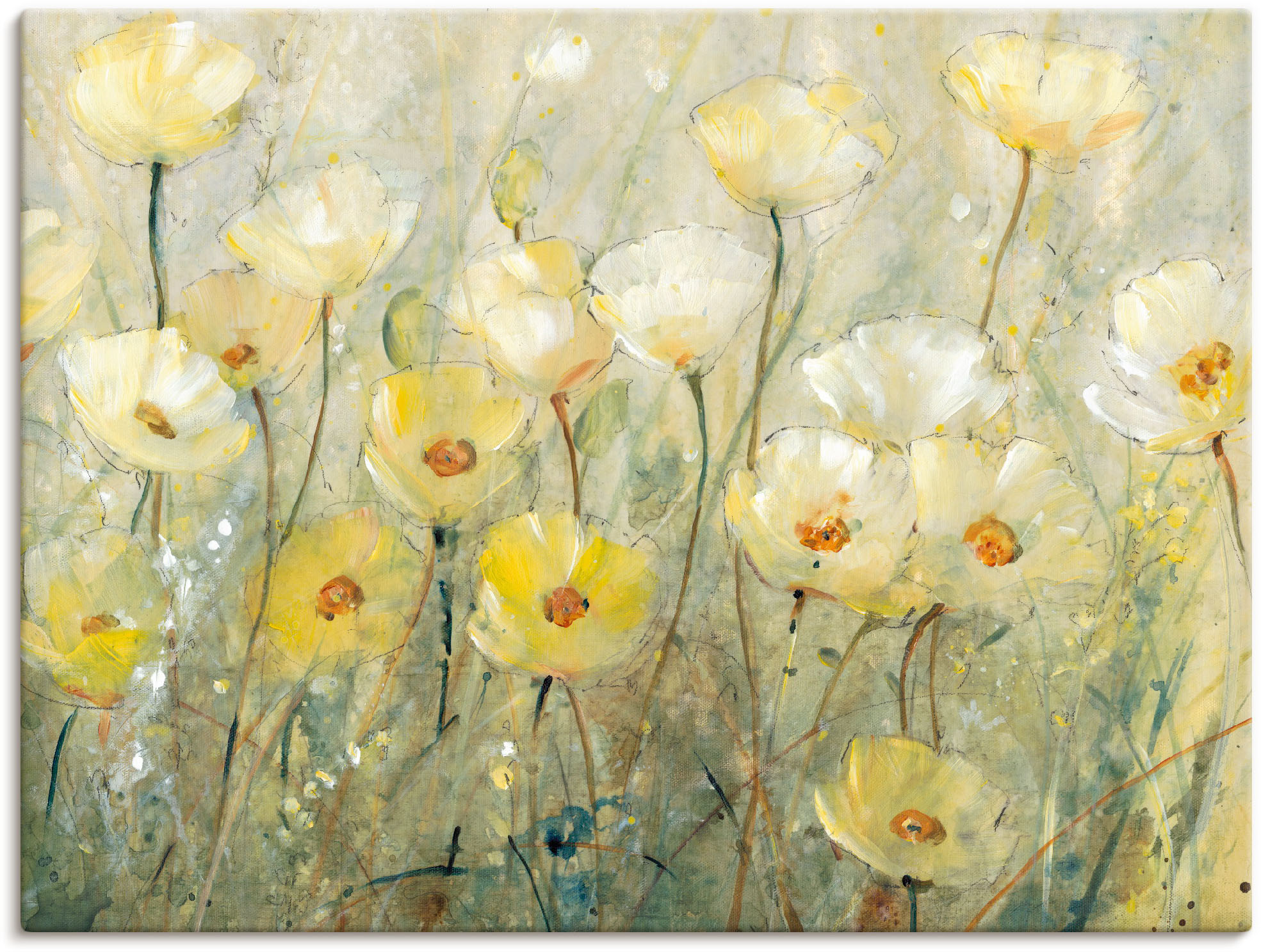 Artland Wandbild "Sommer in voller Blüte II", Blumenwiese, (1 St.), als Alu günstig online kaufen