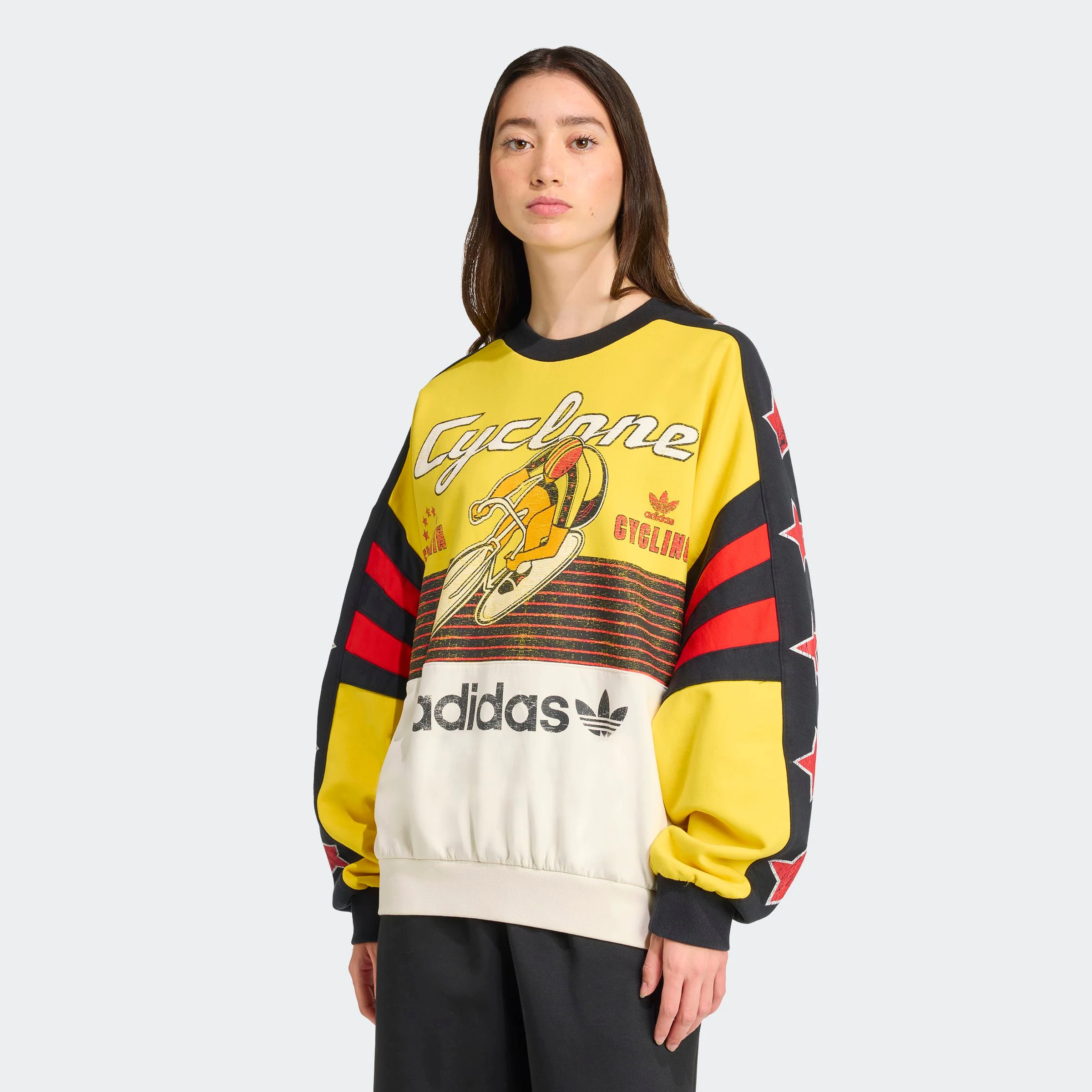 adidas Originals Sweatshirt "CYCLING CREW", Oversize - Sweat mit auffällige günstig online kaufen