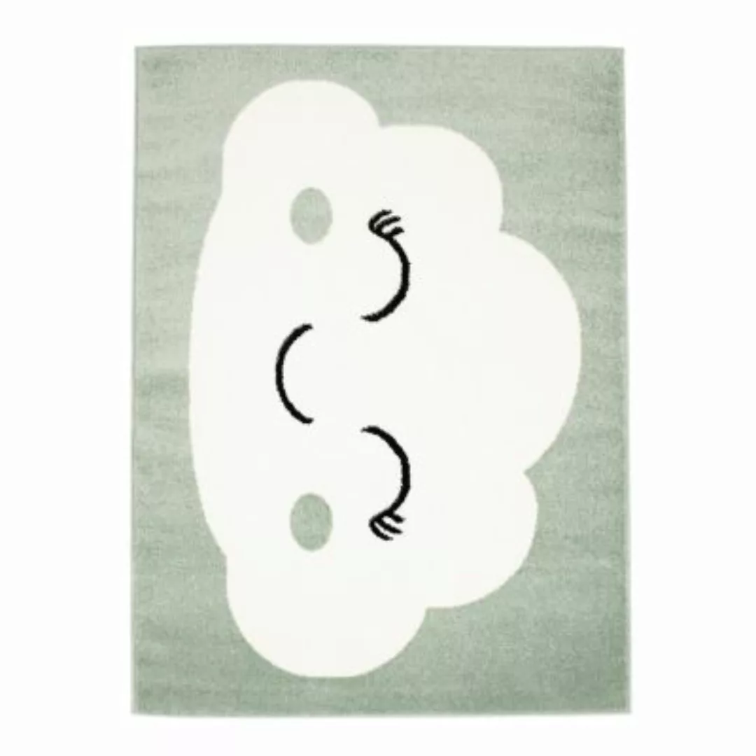 carpet city® Kinderteppich mit Wolke - Kinderzimmerteppich Grün - Teppich B günstig online kaufen