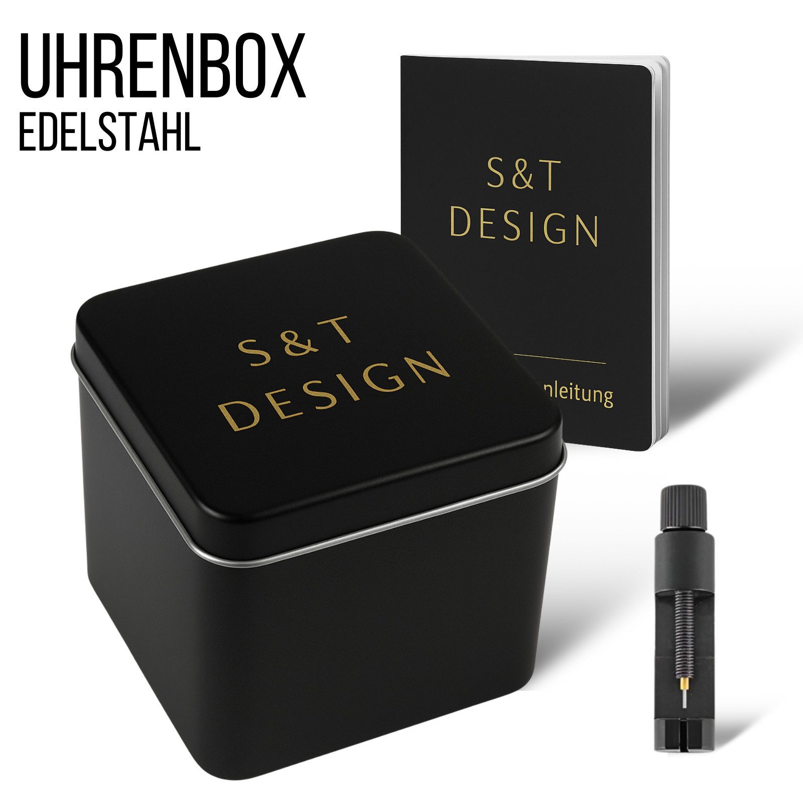 S&T Design Quarzuhr Herren Uhr Edelstahl günstig online kaufen