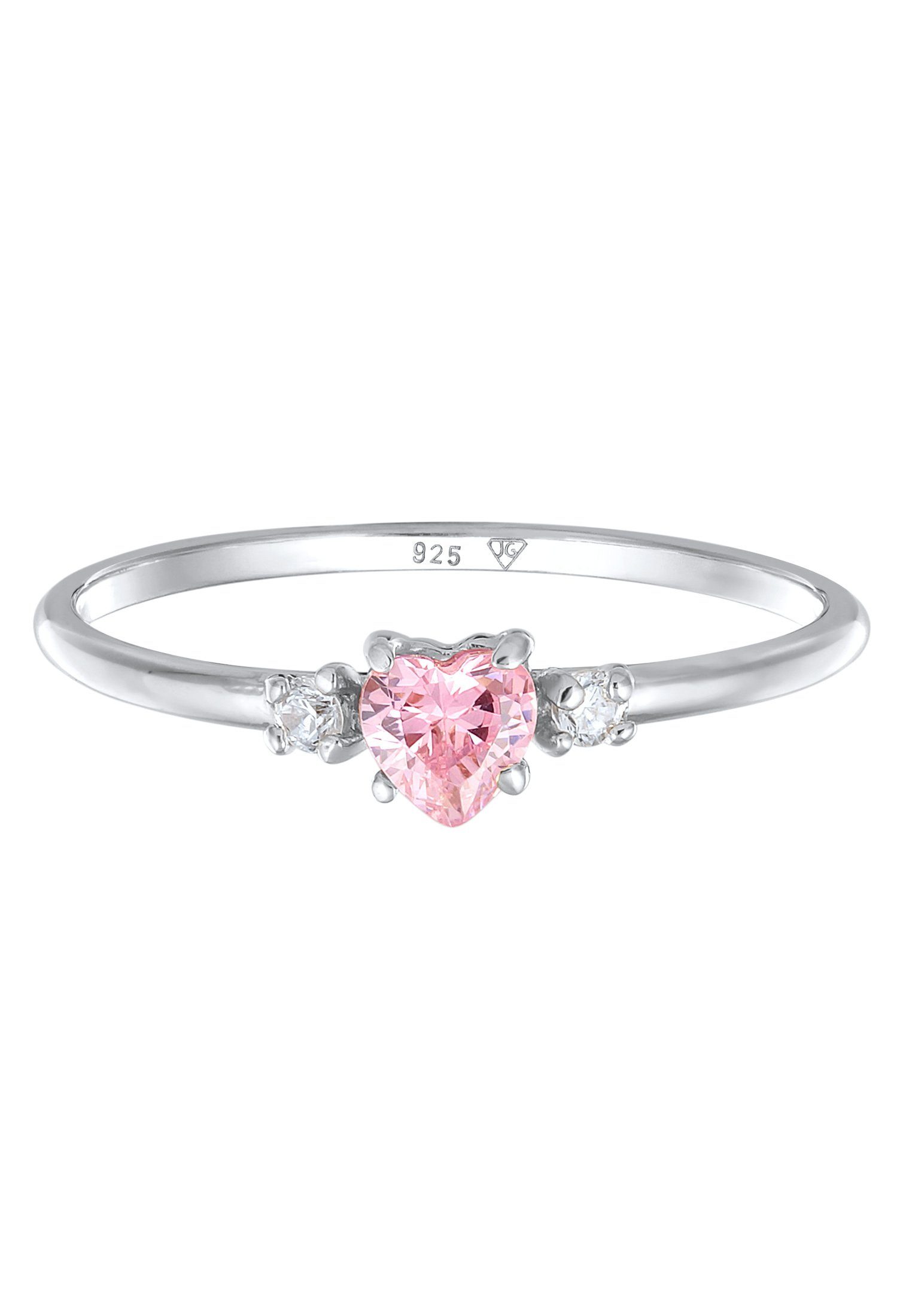 Elli Fingerring Herz Zirkonia Liebe Verlobung günstig online kaufen