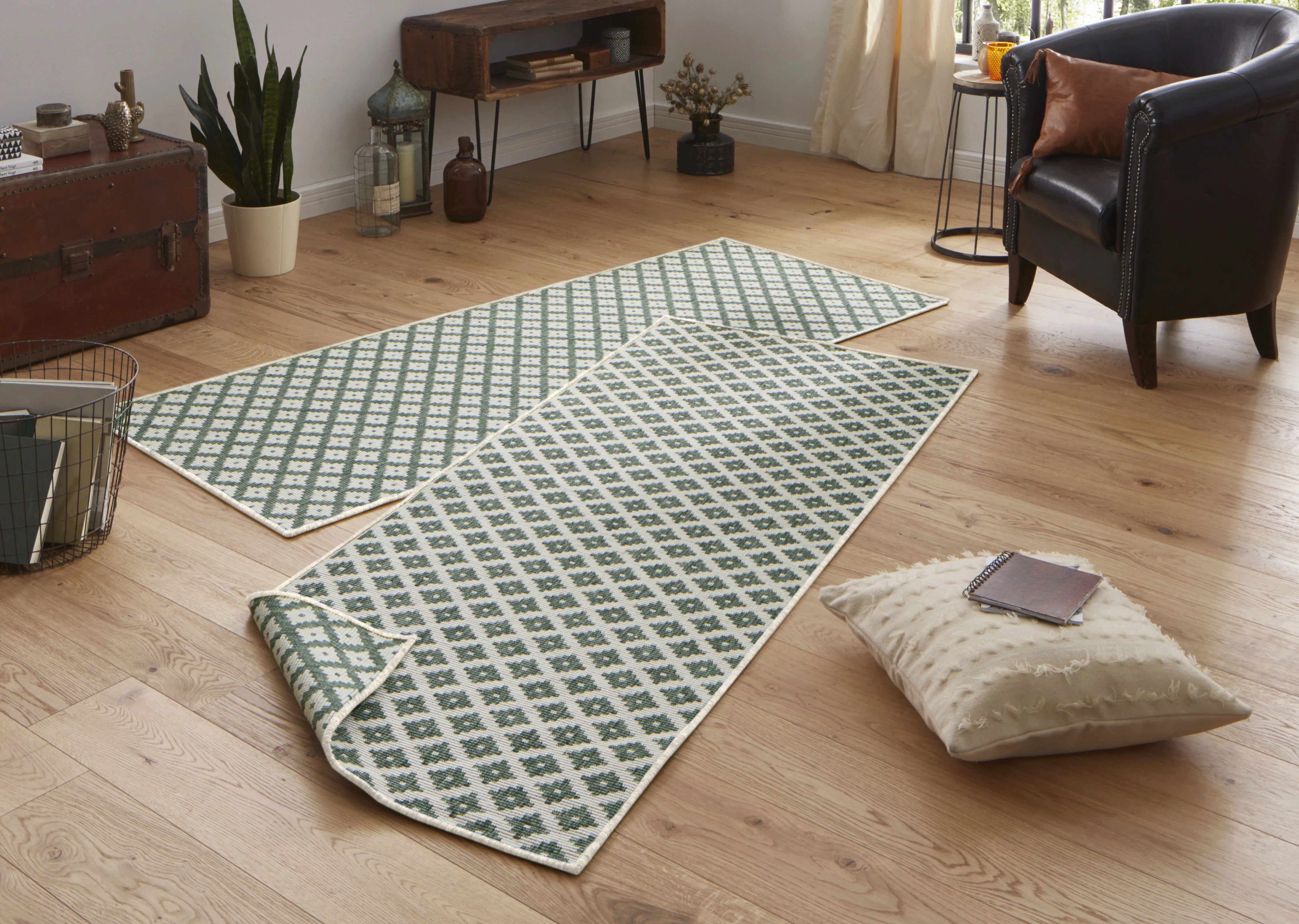 NORTHRUGS Teppich »Nizza Wendeteppich«, rechteckig, 5 mm Höhe, In-& Outdoor günstig online kaufen