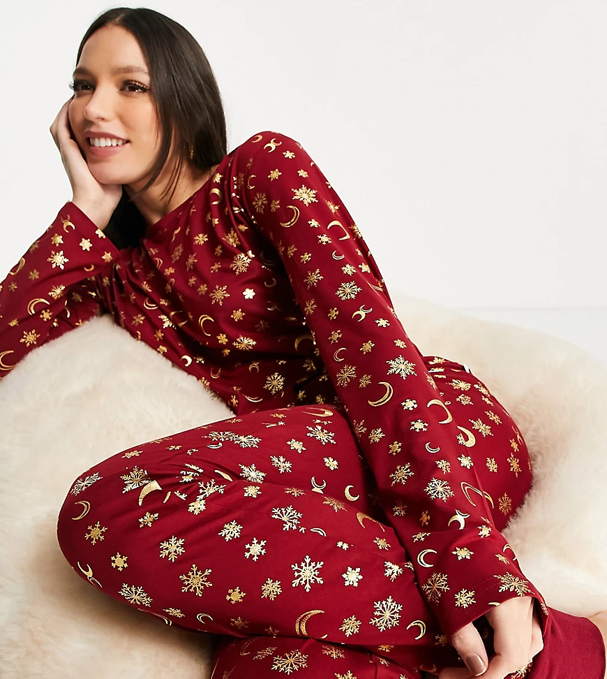 Chelsea Peers – Umstandsmode – Pyjama-Set aus Bio-Polyester mit langärmlige günstig online kaufen