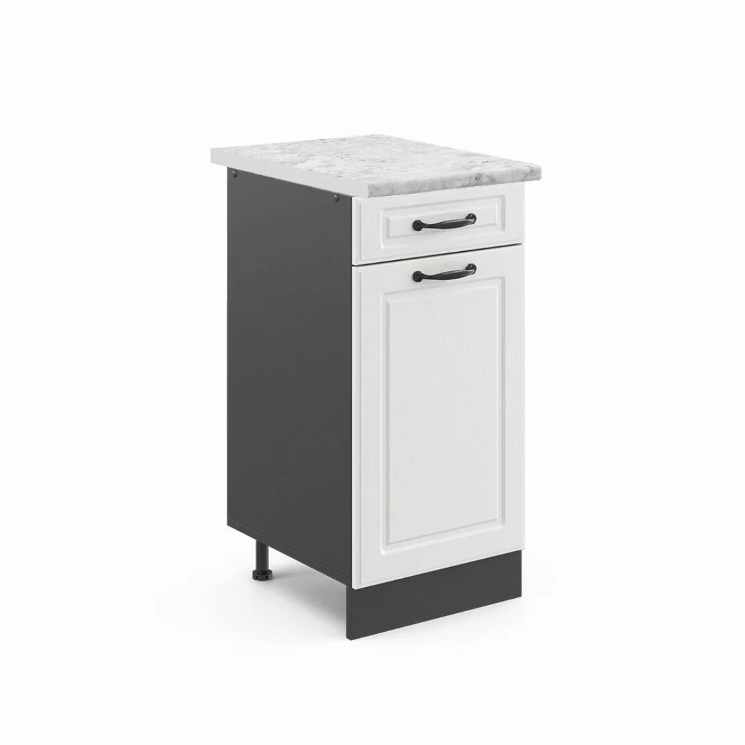 Vicco Unterschrank R-Line, Weiß Landhaus/Anthrazit, 40 günstig online kaufen