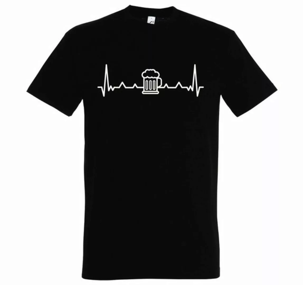 Youth Designz Print-Shirt Heartbeat Bier Herren T-Shirt mit lustigem Logo A günstig online kaufen