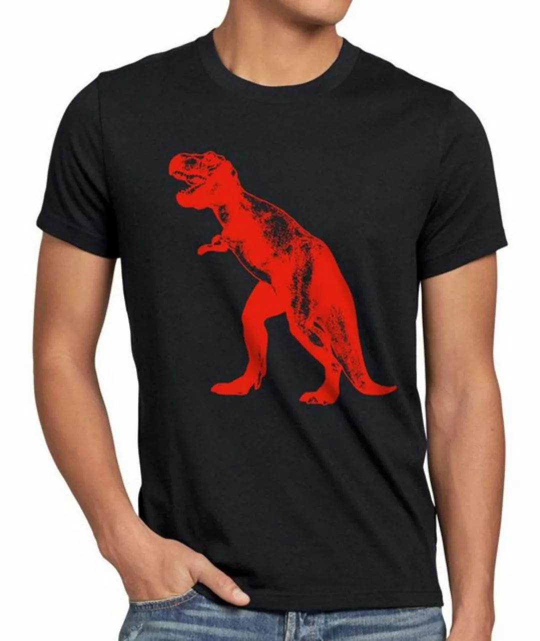 Print-Shirt Herren T-Shirt Dinosaurier Rex Sheldon Cooper Evolution big ban günstig online kaufen