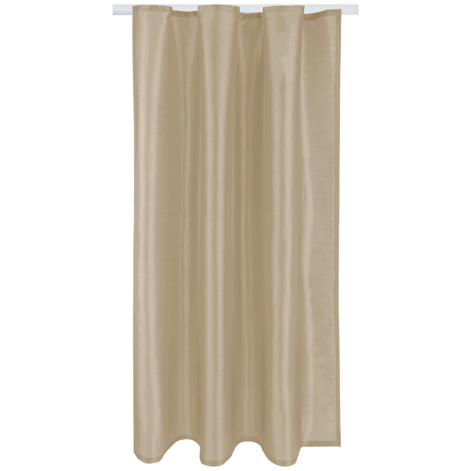 Bestlivings Gardine Blickdicht 140 cm x 175 cm Band Taupe Hell günstig online kaufen