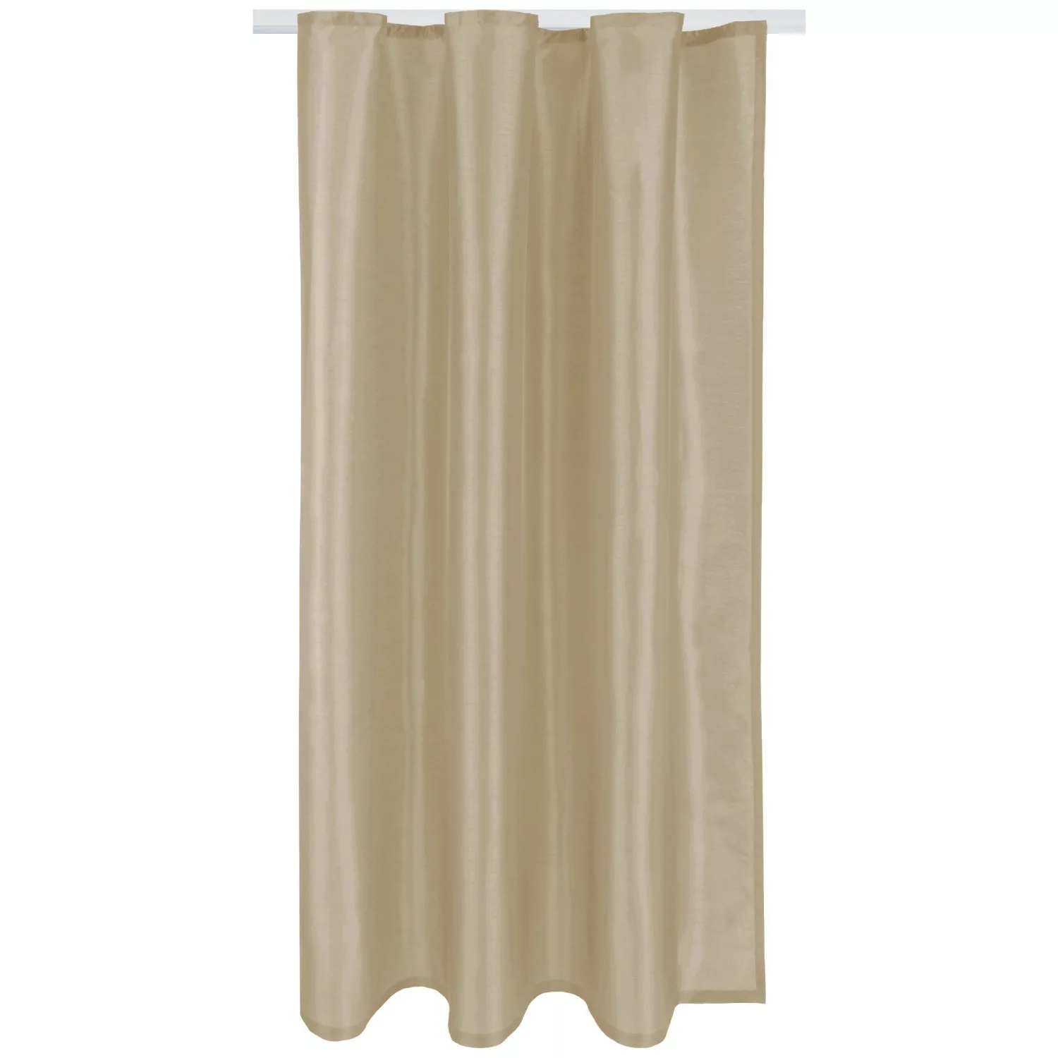 Bestlivings Gardine Blickdicht 140 cm x 175 cm Band Taupe Hell günstig online kaufen