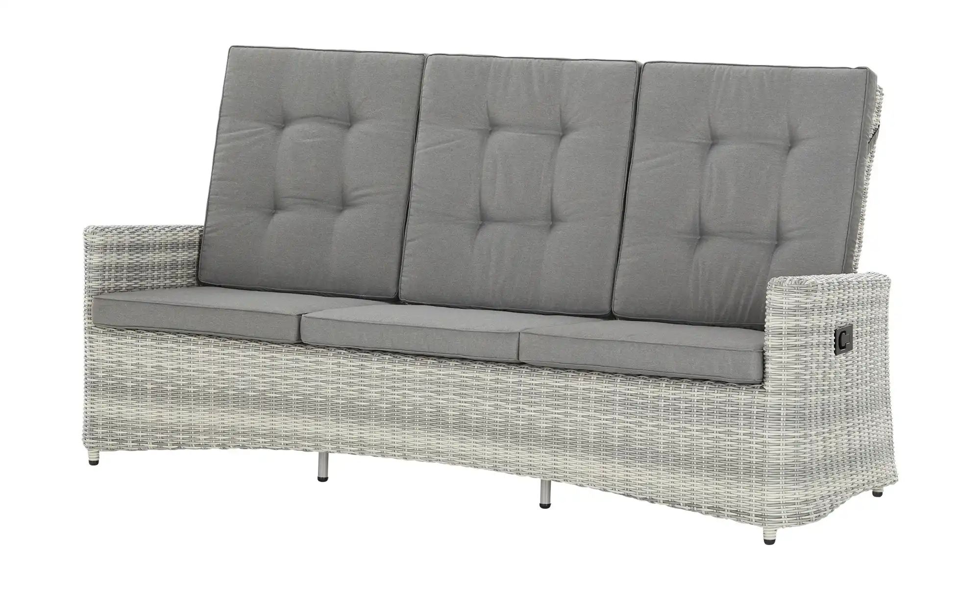 Lounge-Sofa  Padua ¦ grau ¦ Maße (cm): B: 210 H: 107 T: 85 Garten > Gartenm günstig online kaufen