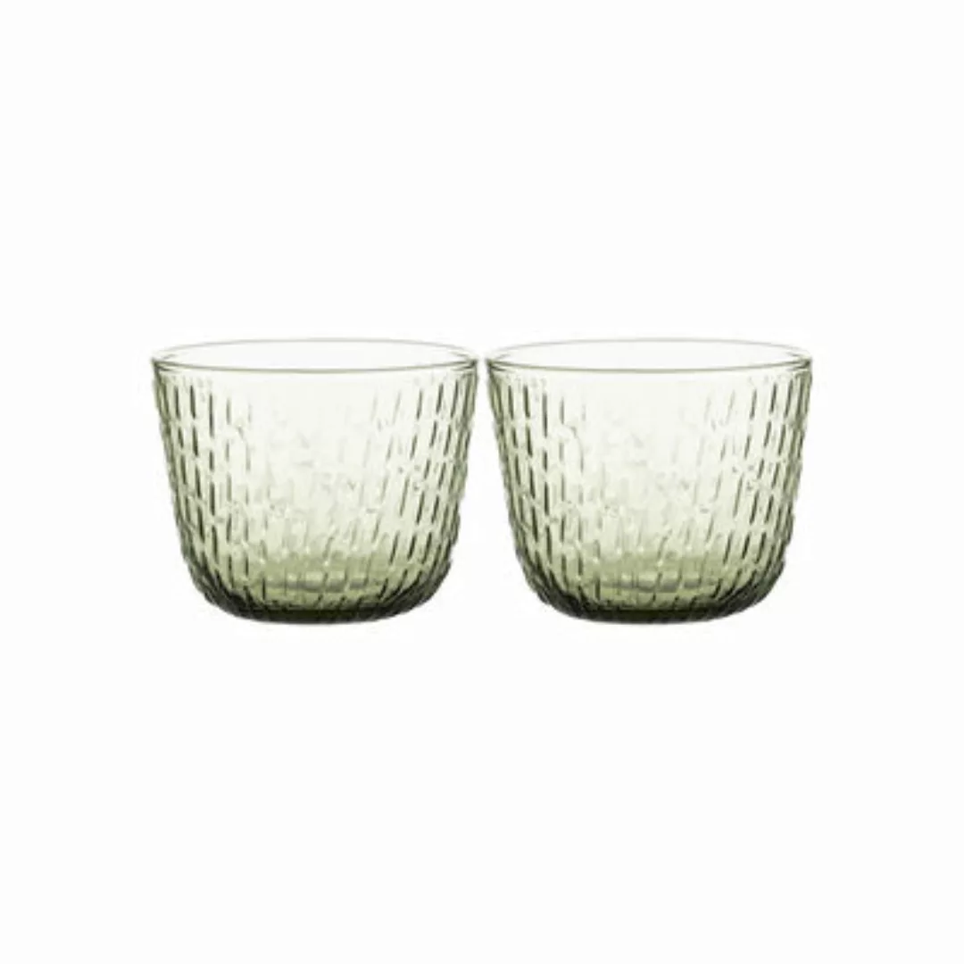 Glas Syksy glas grün / 2er-Set - Marimekko - Grün günstig online kaufen