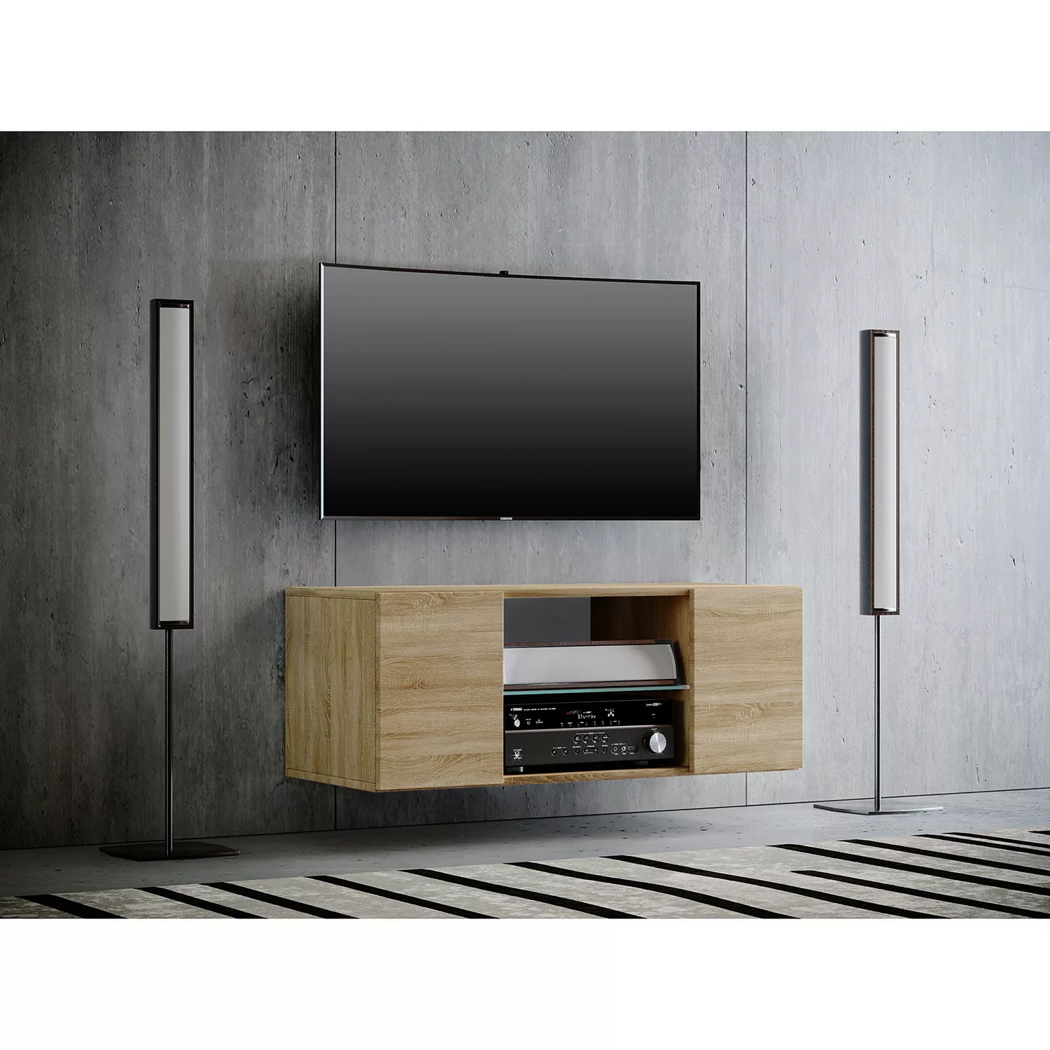 VCM Holz TV Wandboard Hänge Lowboard Fernsehschrank hängend Wandschrank Tis günstig online kaufen