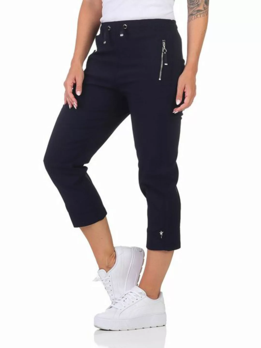 Alica Collection 7/8-Hose Sommerhose Damen Caprihose 7/8 Chinohose elastisc günstig online kaufen