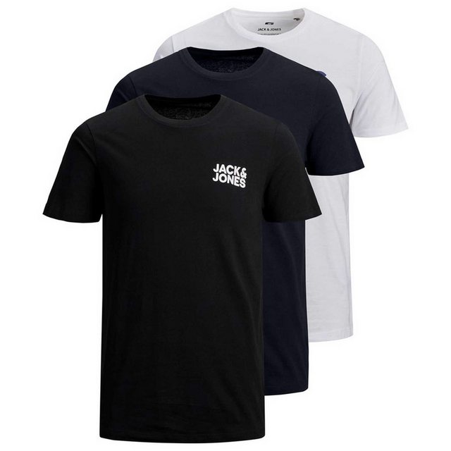 Jack & Jones Herren Rundhals T-Shirt JJECORP LOGO PLAY 3er PACK - Slim Fit günstig online kaufen