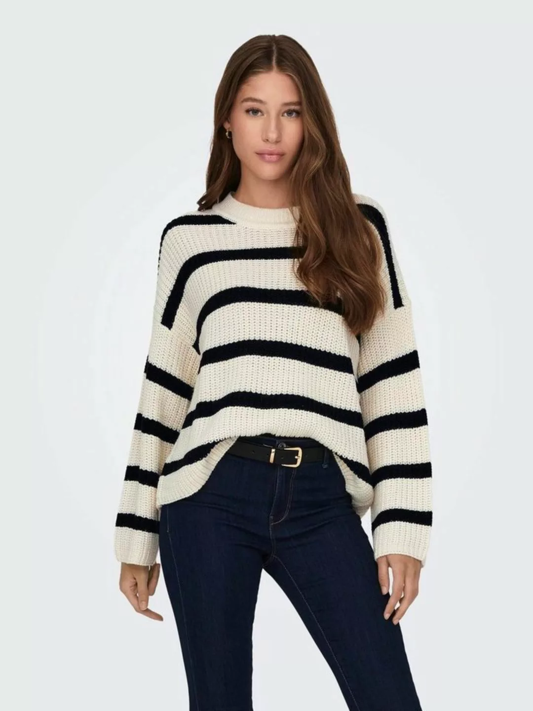 JDY Strickpullover JDYJUSTY L/S STRIPE PULLOVER KNT NOOS günstig online kaufen